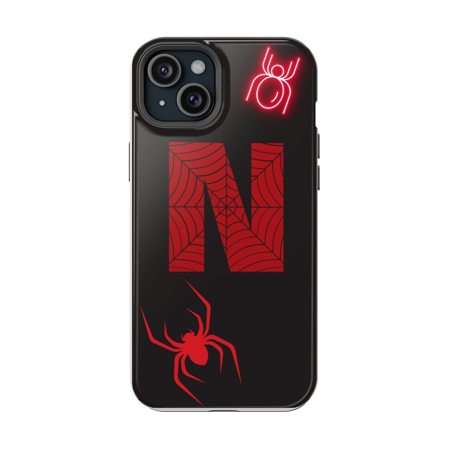 Spider-Design Impact Case for Netflix Lovers, Phone Cover, Gift for Movie Buffs, Halloween Accessory, Unique Phone Protector