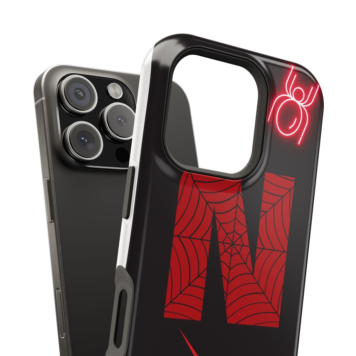 Spider-Design Impact Case for Netflix Lovers, Phone Cover, Gift for Movie Buffs, Halloween Accessory, Unique Phone Protector