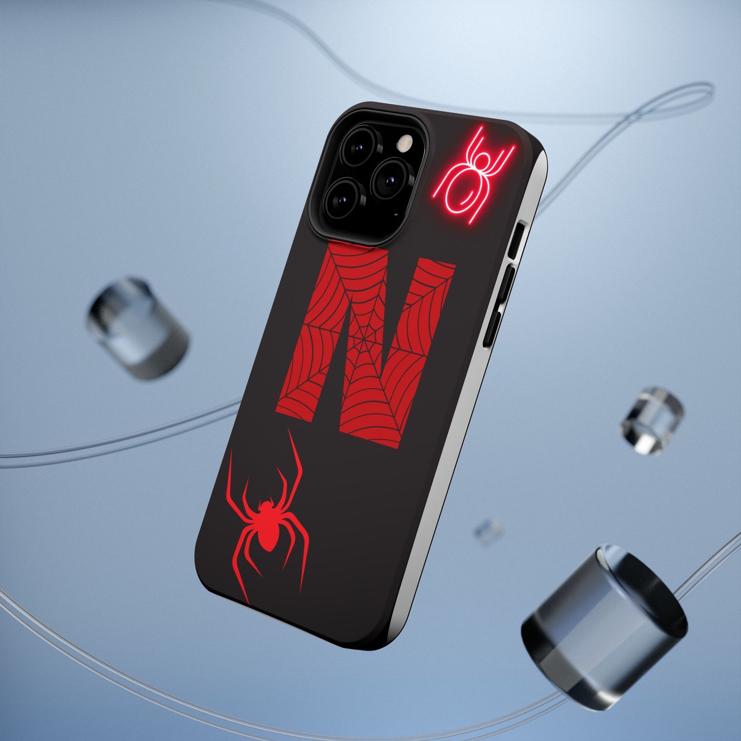 Spider-Design Impact Case for Netflix Lovers, Phone Cover, Gift for Movie Buffs, Halloween Accessory, Unique Phone Protector