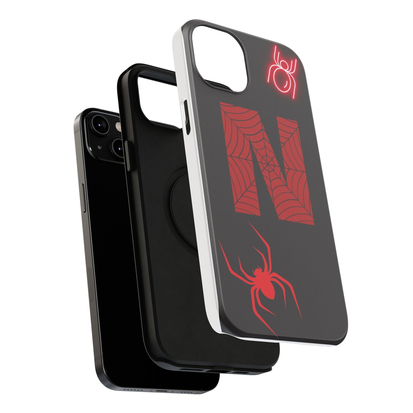 Spider-Design Impact Case for Netflix Lovers, Phone Cover, Gift for Movie Buffs, Halloween Accessory, Unique Phone Protector
