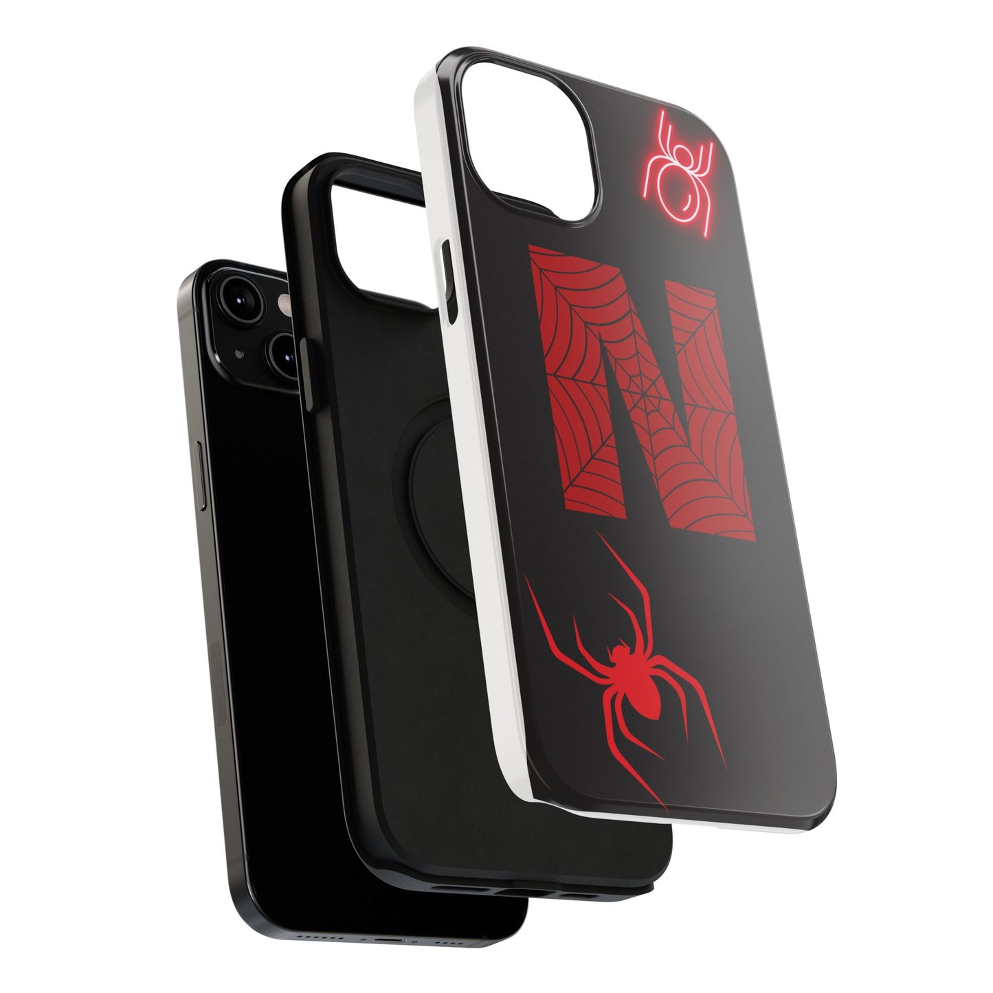 Spider-Design Impact Case for Netflix Lovers, Phone Cover, Gift for Movie Buffs, Halloween Accessory, Unique Phone Protector