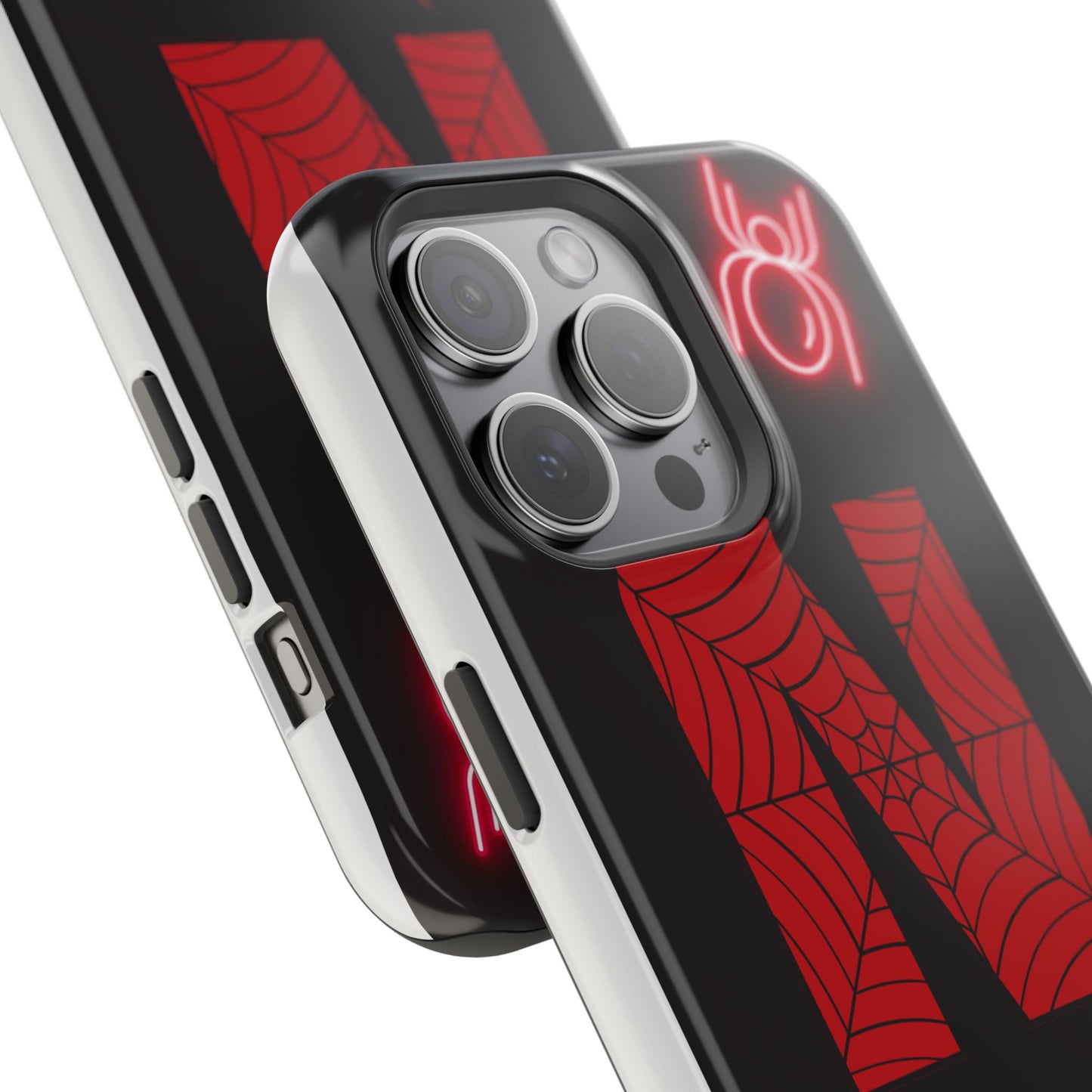 Spider-Design Impact Case for Netflix Lovers, Phone Cover, Gift for Movie Buffs, Halloween Accessory, Unique Phone Protector