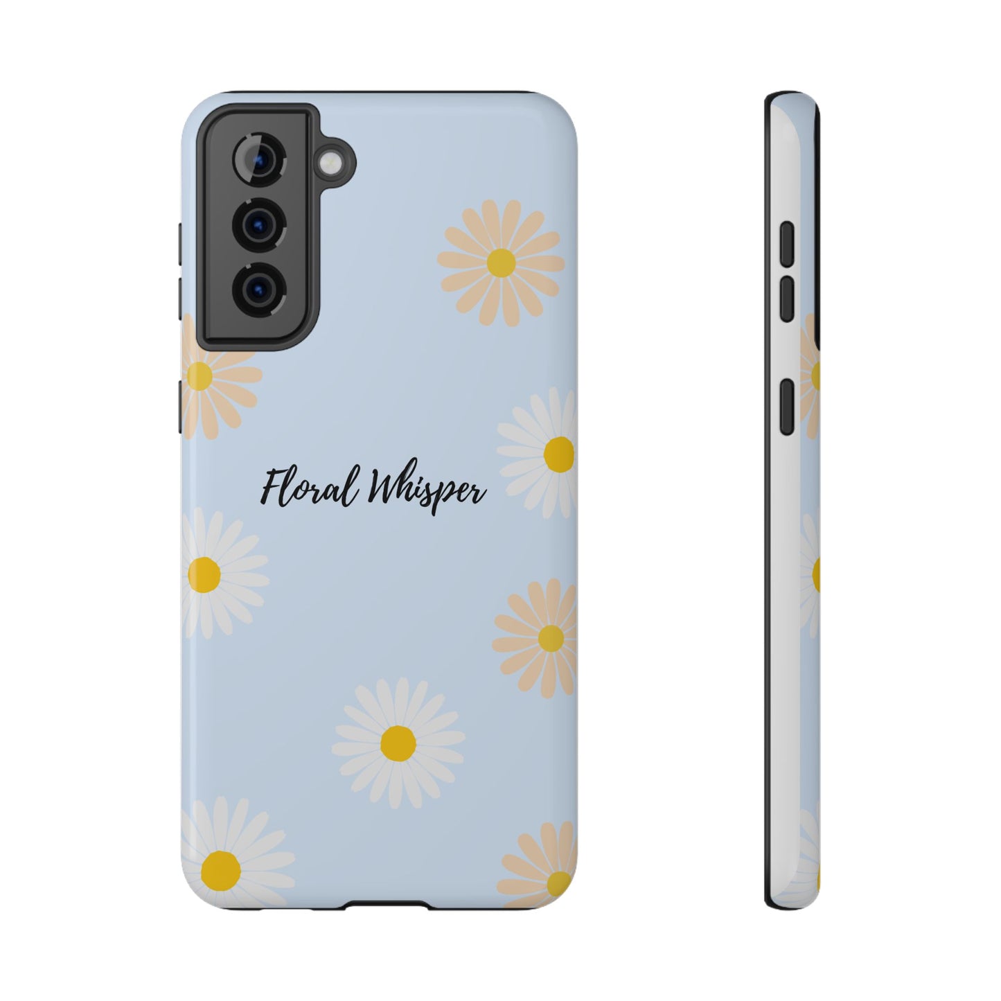 Floral Whisper Impact-Resistant Phone Case | Cute Floral Design, Summer Gift, Durable Phone Accessory, Nature Lover's Case, Protective Cover