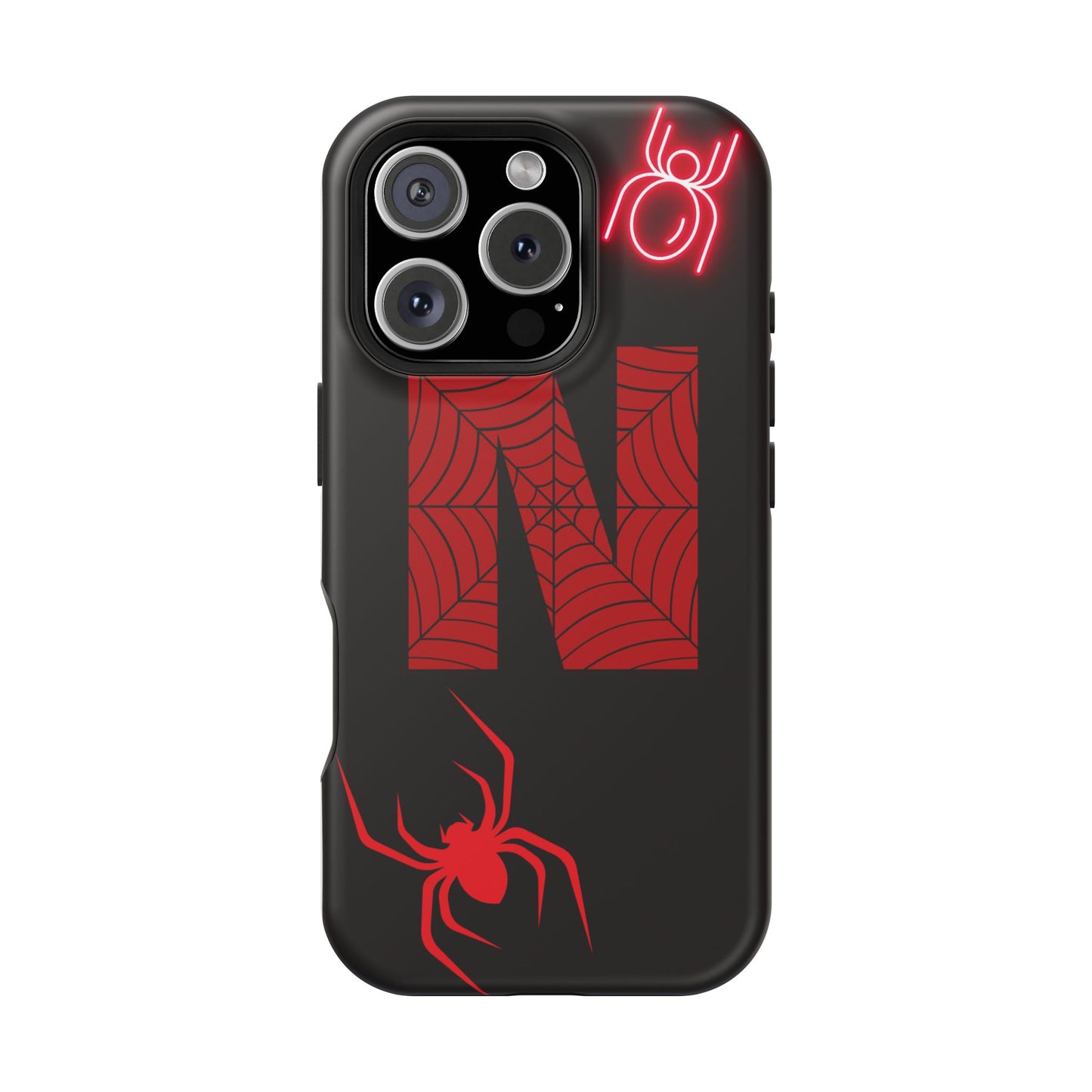 Spider-Design Impact Case for Netflix Lovers, Phone Cover, Gift for Movie Buffs, Halloween Accessory, Unique Phone Protector