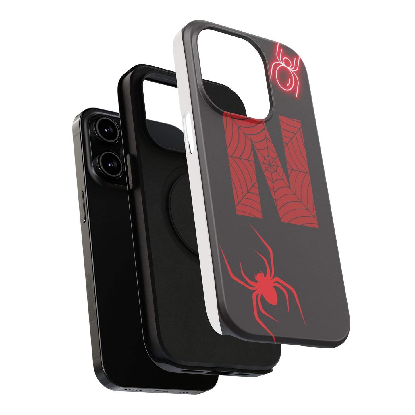 Spider-Design Impact Case for Netflix Lovers, Phone Cover, Gift for Movie Buffs, Halloween Accessory, Unique Phone Protector