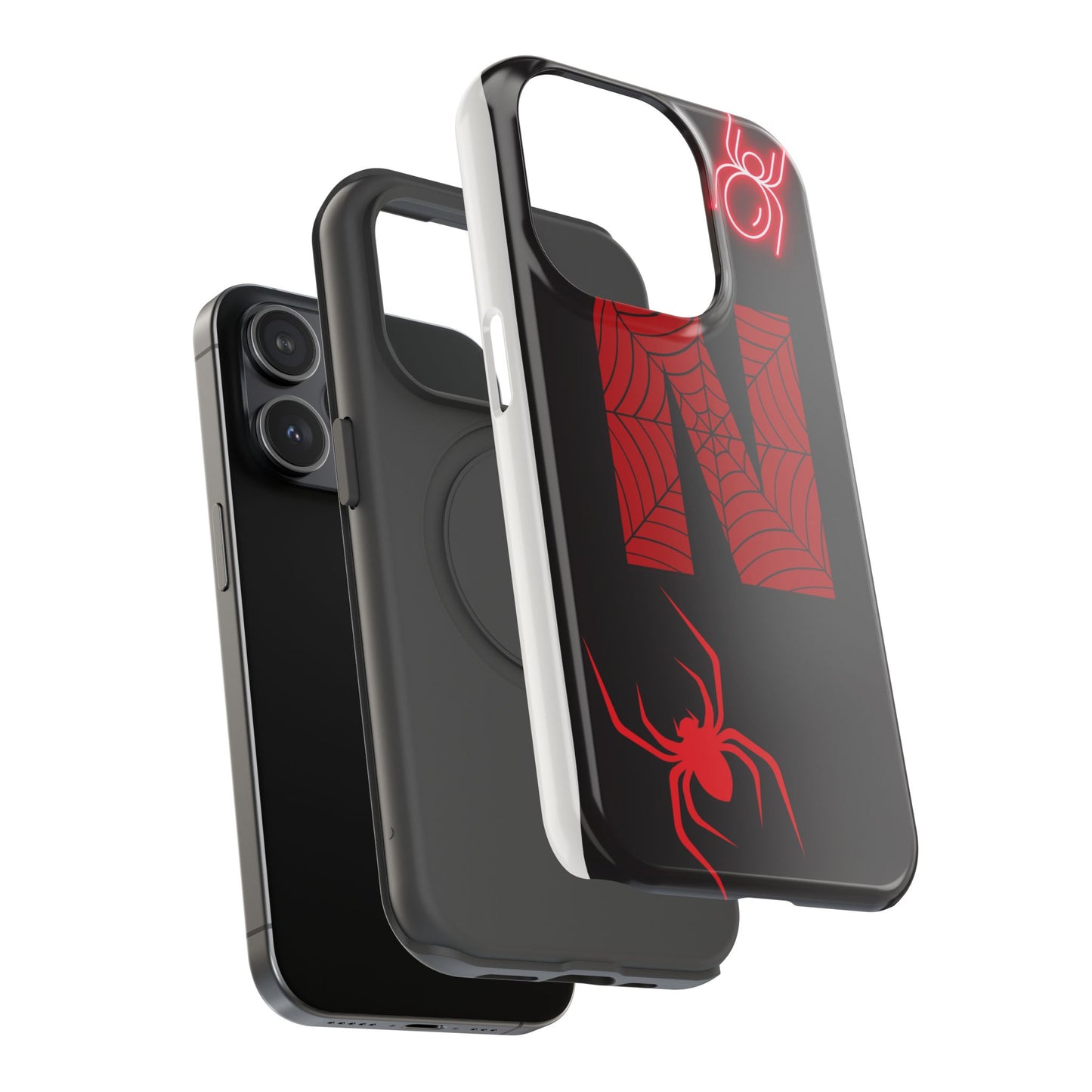 Spider-Design Impact Case for Netflix Lovers, Phone Cover, Gift for Movie Buffs, Halloween Accessory, Unique Phone Protector