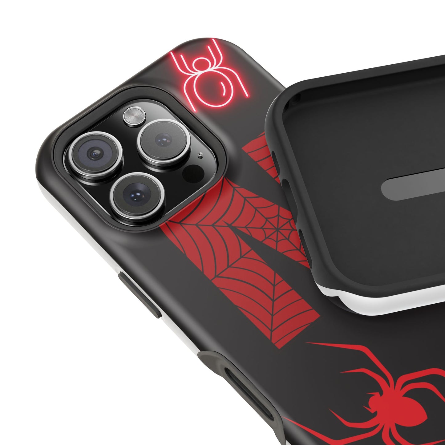 Spider-Design Impact Case for Netflix Lovers, Phone Cover, Gift for Movie Buffs, Halloween Accessory, Unique Phone Protector