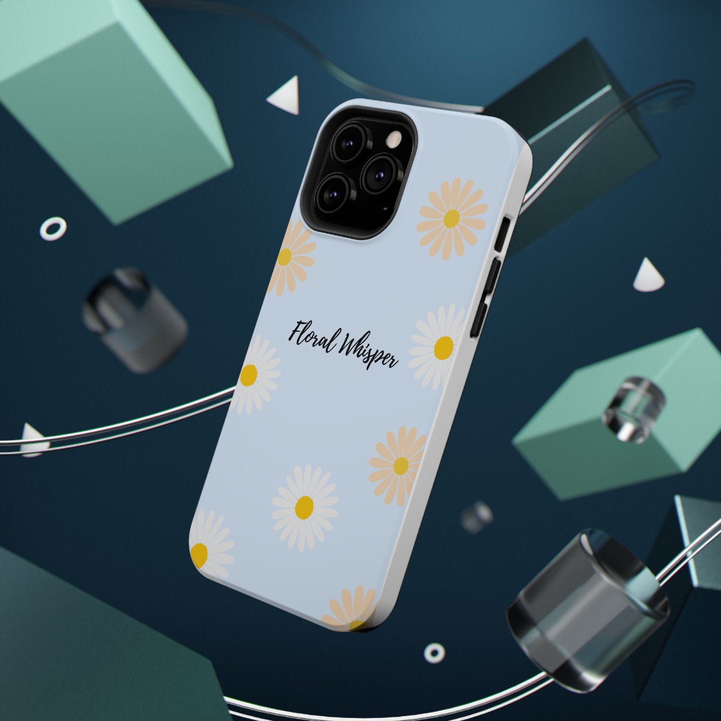 Floral Whisper Impact-Resistant Phone Case | Cute Floral Design, Summer Gift, Durable Phone Accessory, Nature Lover's Case, Protective Cover