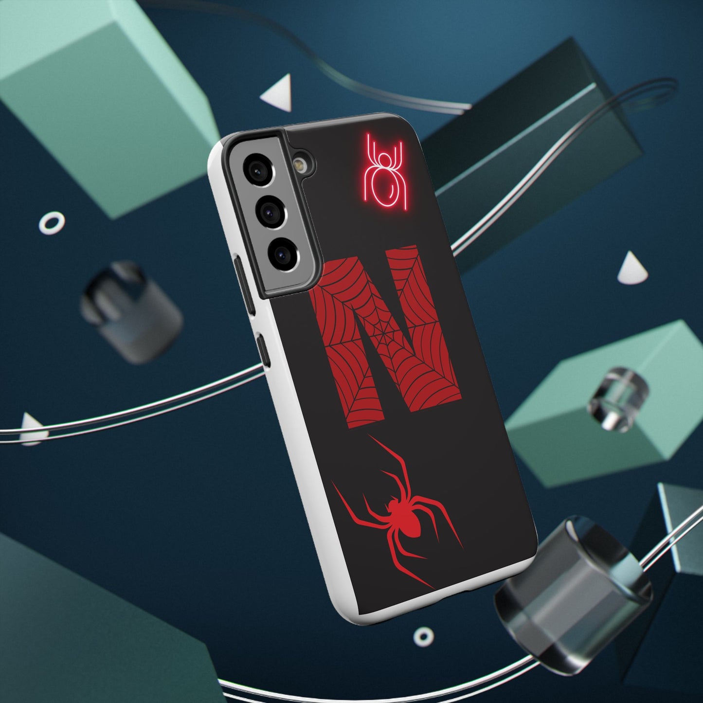 Spider-Design Impact Case for Netflix Lovers, Phone Cover, Gift for Movie Buffs, Halloween Accessory, Unique Phone Protector