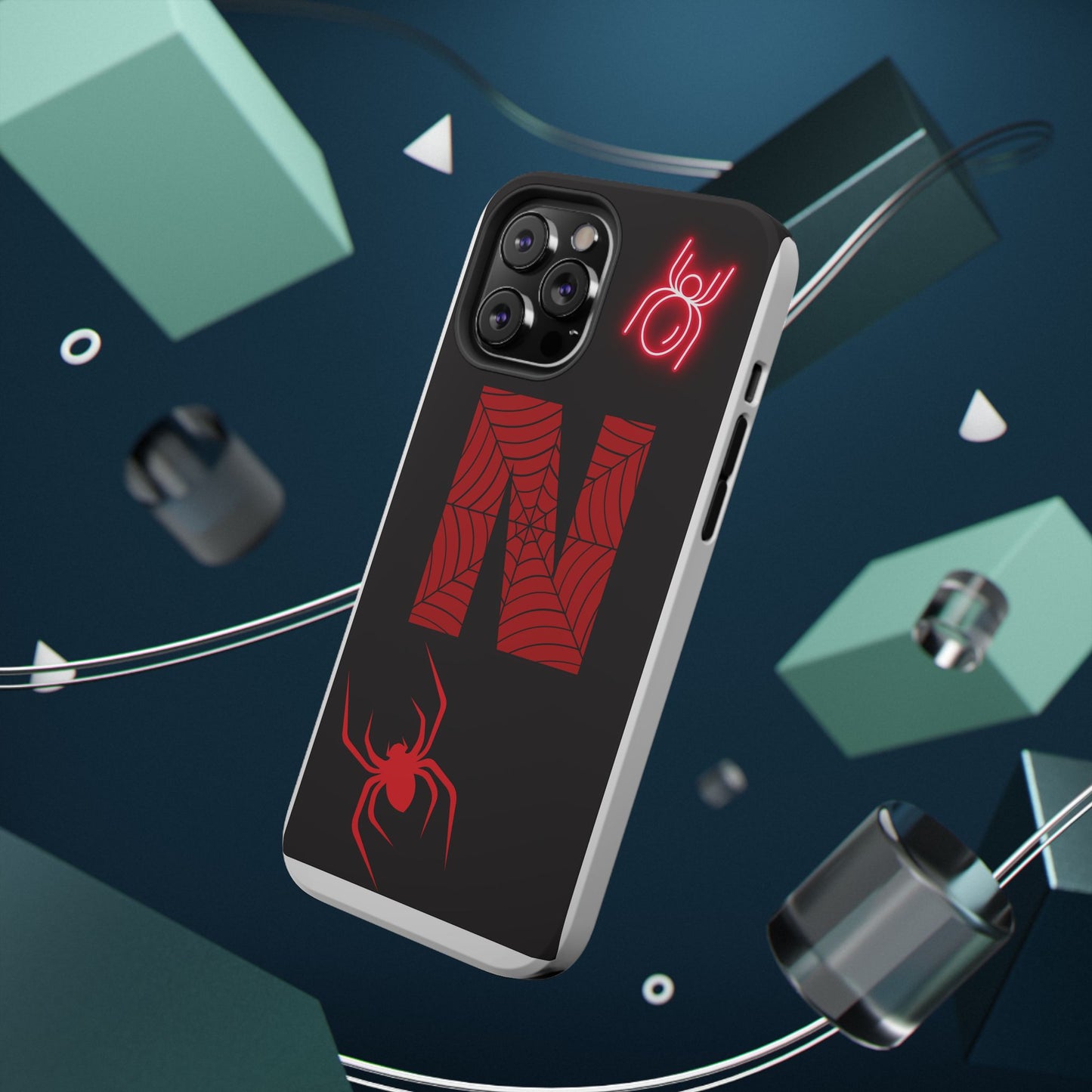 Spider-Design Impact Case for Netflix Lovers, Phone Cover, Gift for Movie Buffs, Halloween Accessory, Unique Phone Protector