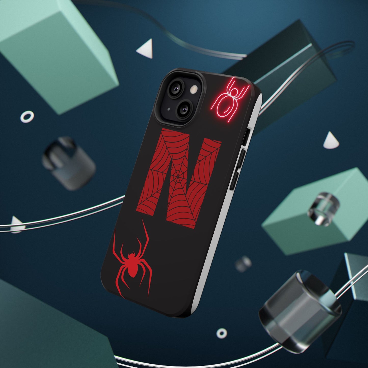 Spider-Design Impact Case for Netflix Lovers, Phone Cover, Gift for Movie Buffs, Halloween Accessory, Unique Phone Protector