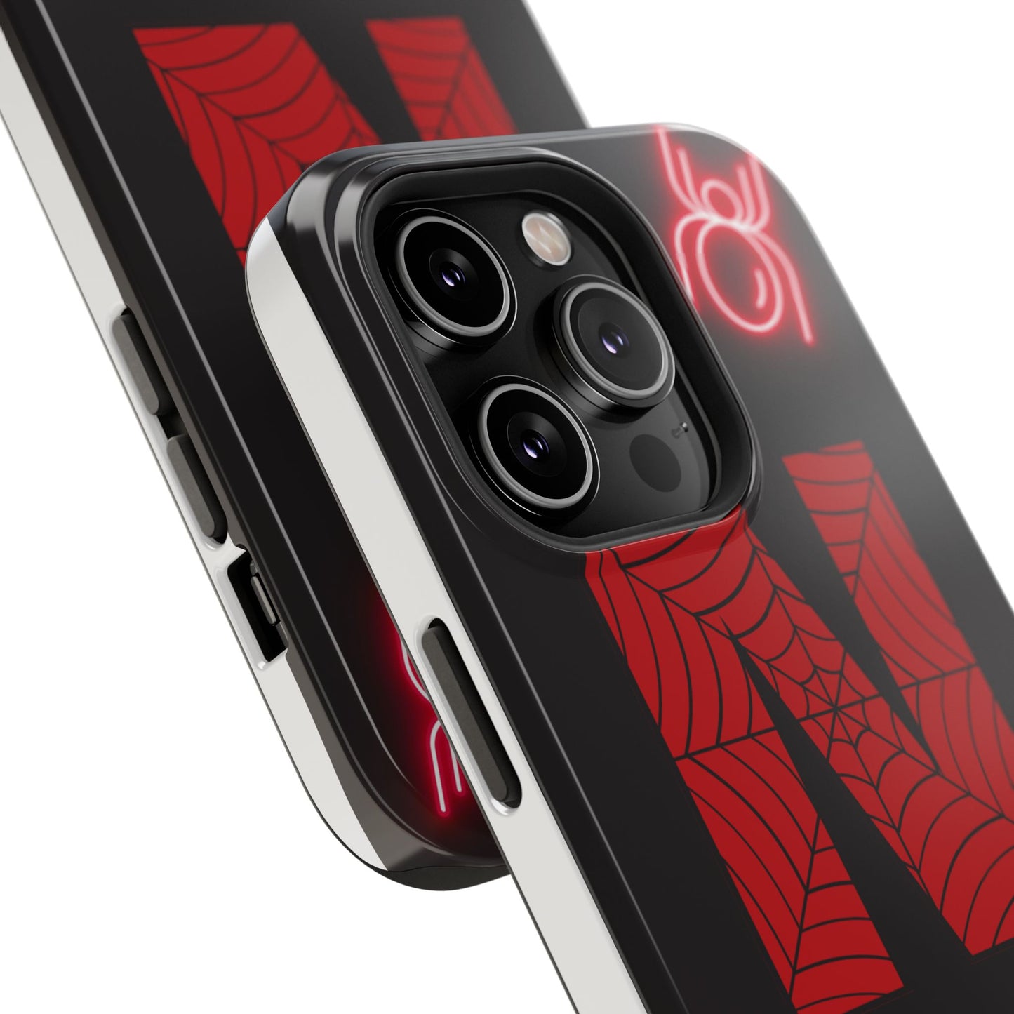 Spider-Design Impact Case for Netflix Lovers, Phone Cover, Gift for Movie Buffs, Halloween Accessory, Unique Phone Protector