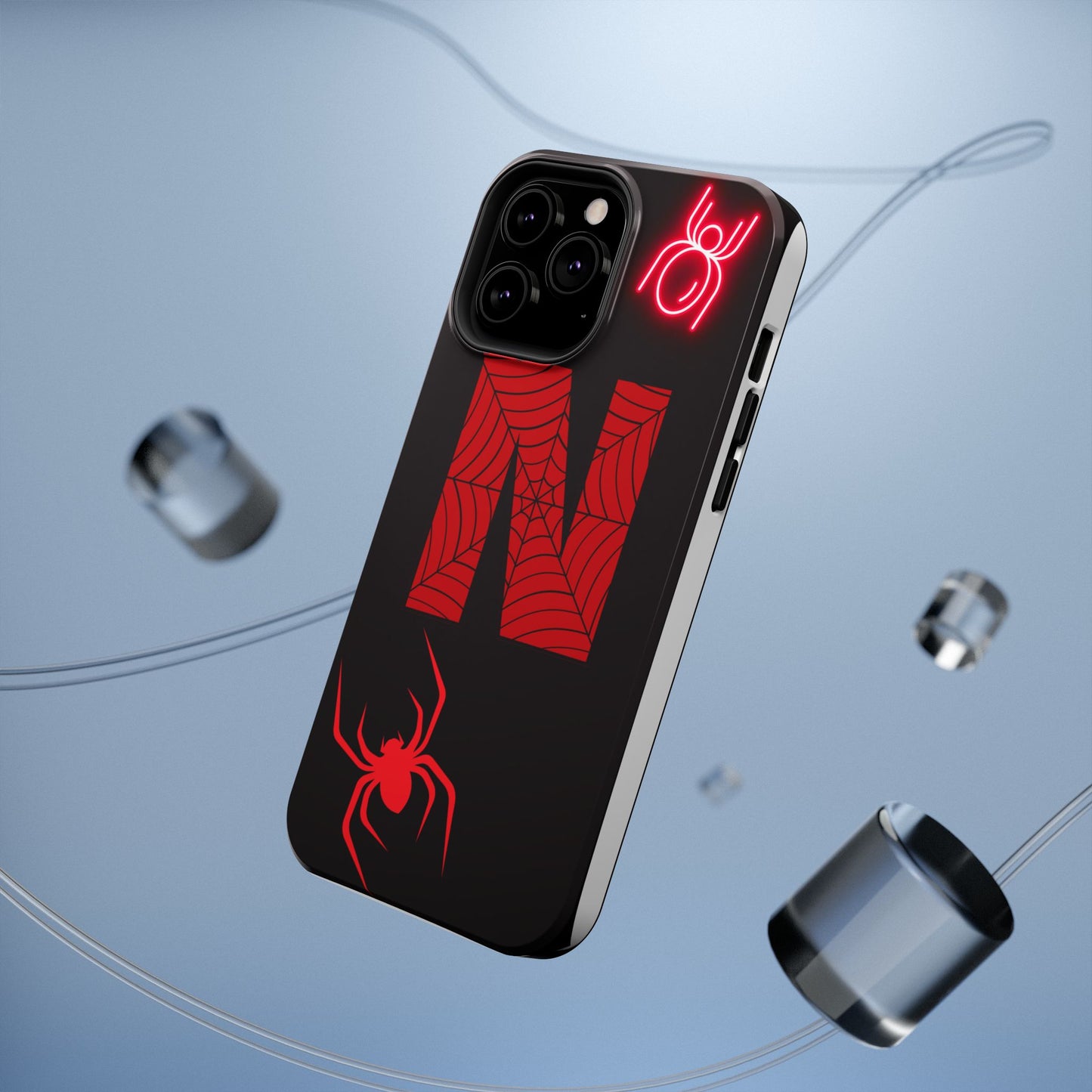 Spider-Design Impact Case for Netflix Lovers, Phone Cover, Gift for Movie Buffs, Halloween Accessory, Unique Phone Protector
