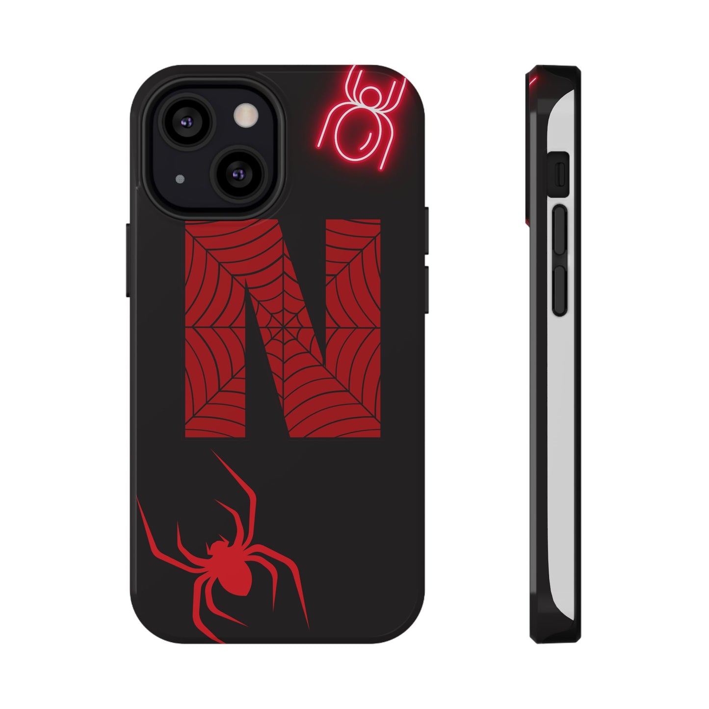 Spider-Design Impact Case for Netflix Lovers, Phone Cover, Gift for Movie Buffs, Halloween Accessory, Unique Phone Protector