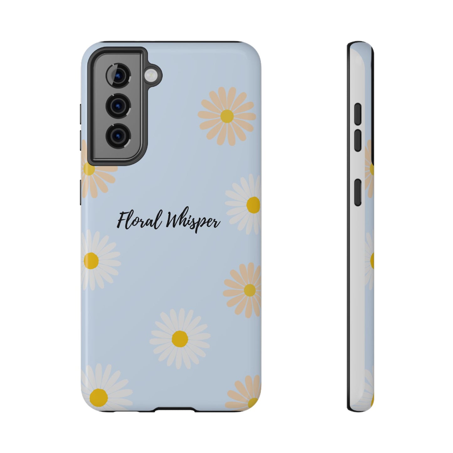 Floral Whisper Impact-Resistant Phone Case | Cute Floral Design, Summer Gift, Durable Phone Accessory, Nature Lover's Case, Protective Cover
