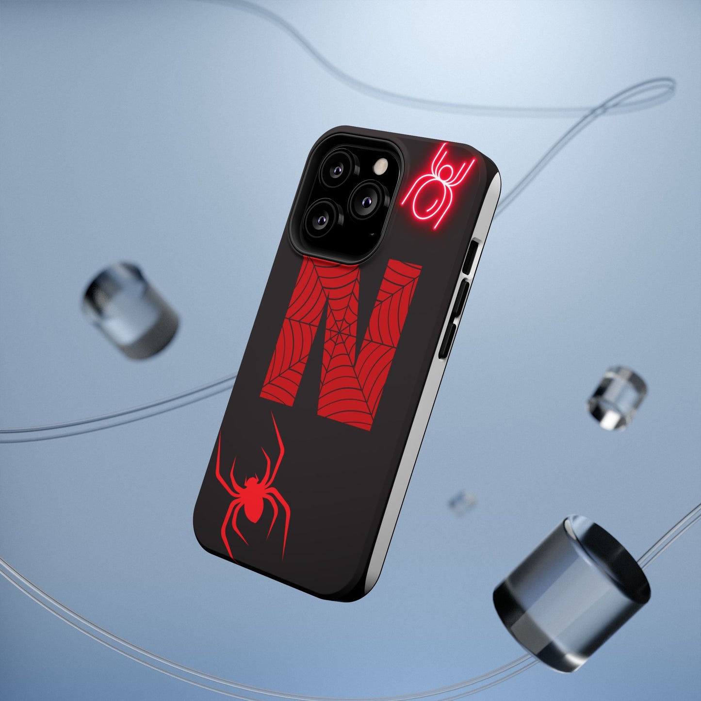 Spider-Design Impact Case for Netflix Lovers, Phone Cover, Gift for Movie Buffs, Halloween Accessory, Unique Phone Protector