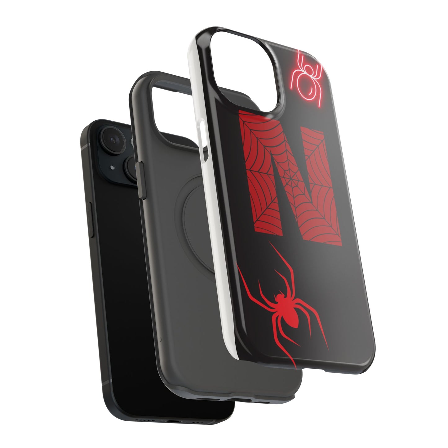 Spider-Design Impact Case for Netflix Lovers, Phone Cover, Gift for Movie Buffs, Halloween Accessory, Unique Phone Protector