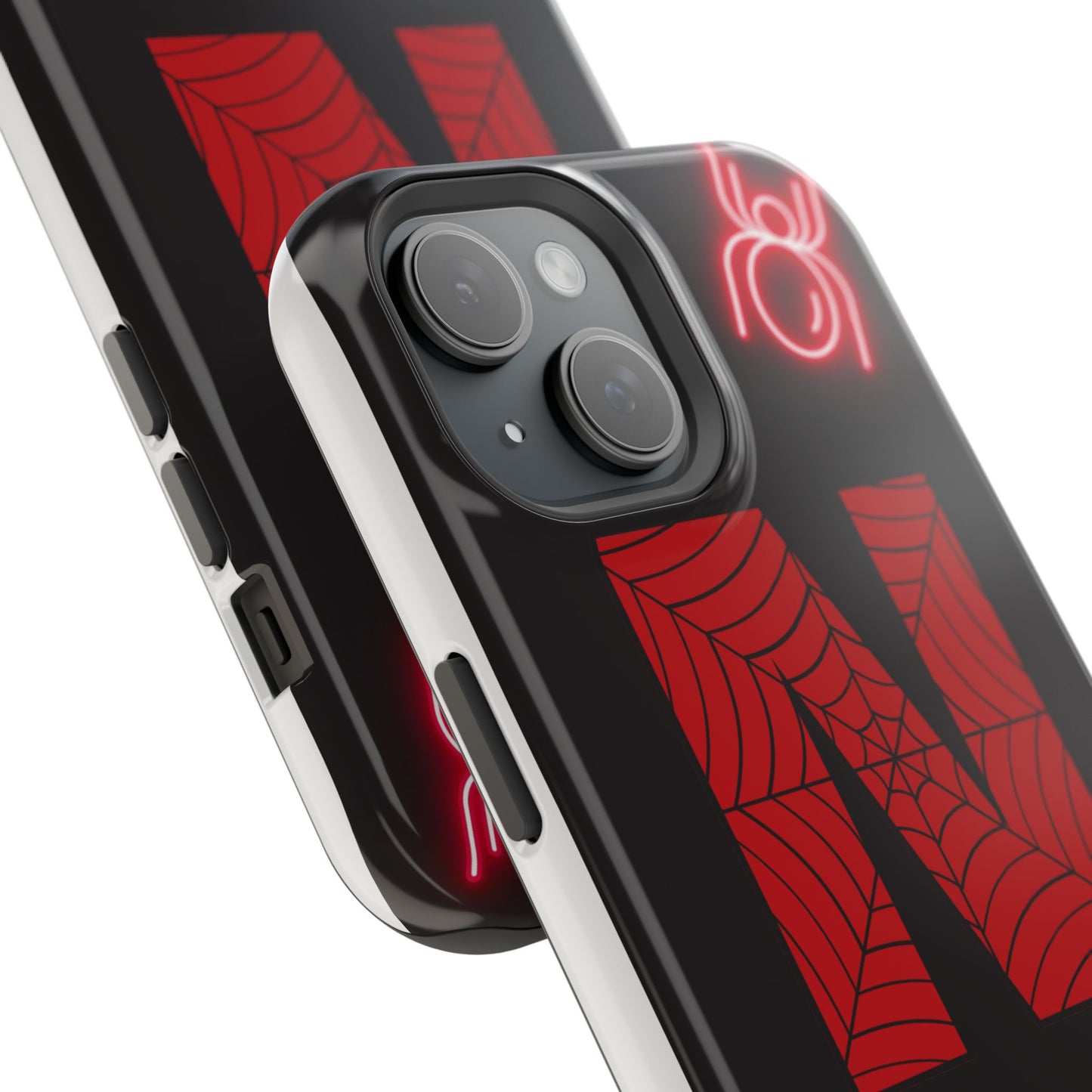 Spider-Design Impact Case for Netflix Lovers, Phone Cover, Gift for Movie Buffs, Halloween Accessory, Unique Phone Protector