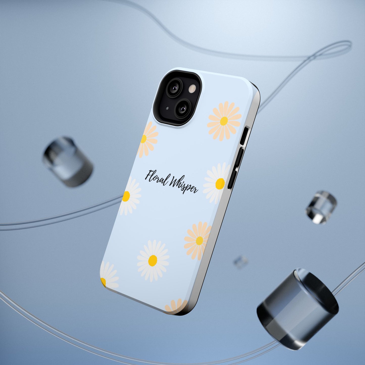 Floral Whisper Impact-Resistant Phone Case | Cute Floral Design, Summer Gift, Durable Phone Accessory, Nature Lover's Case, Protective Cover