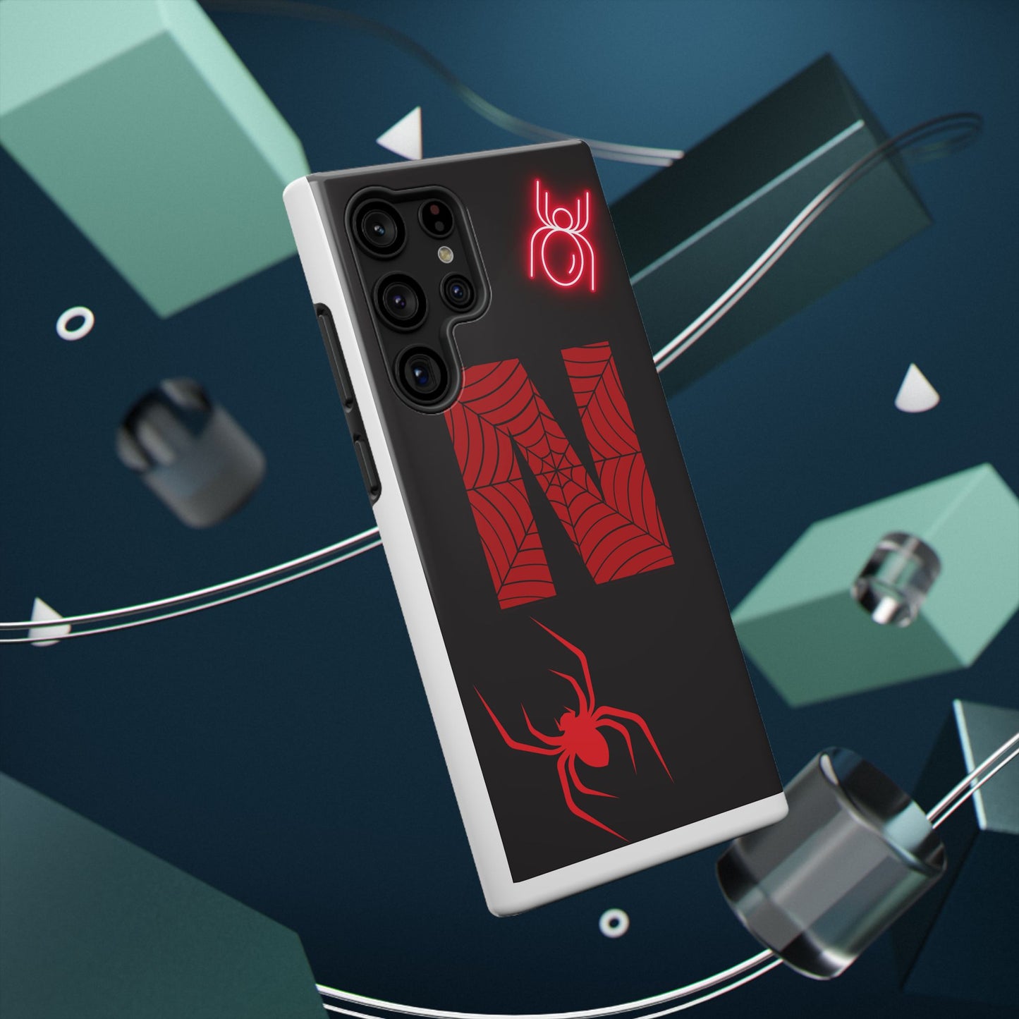 Spider-Design Impact Case for Netflix Lovers, Phone Cover, Gift for Movie Buffs, Halloween Accessory, Unique Phone Protector