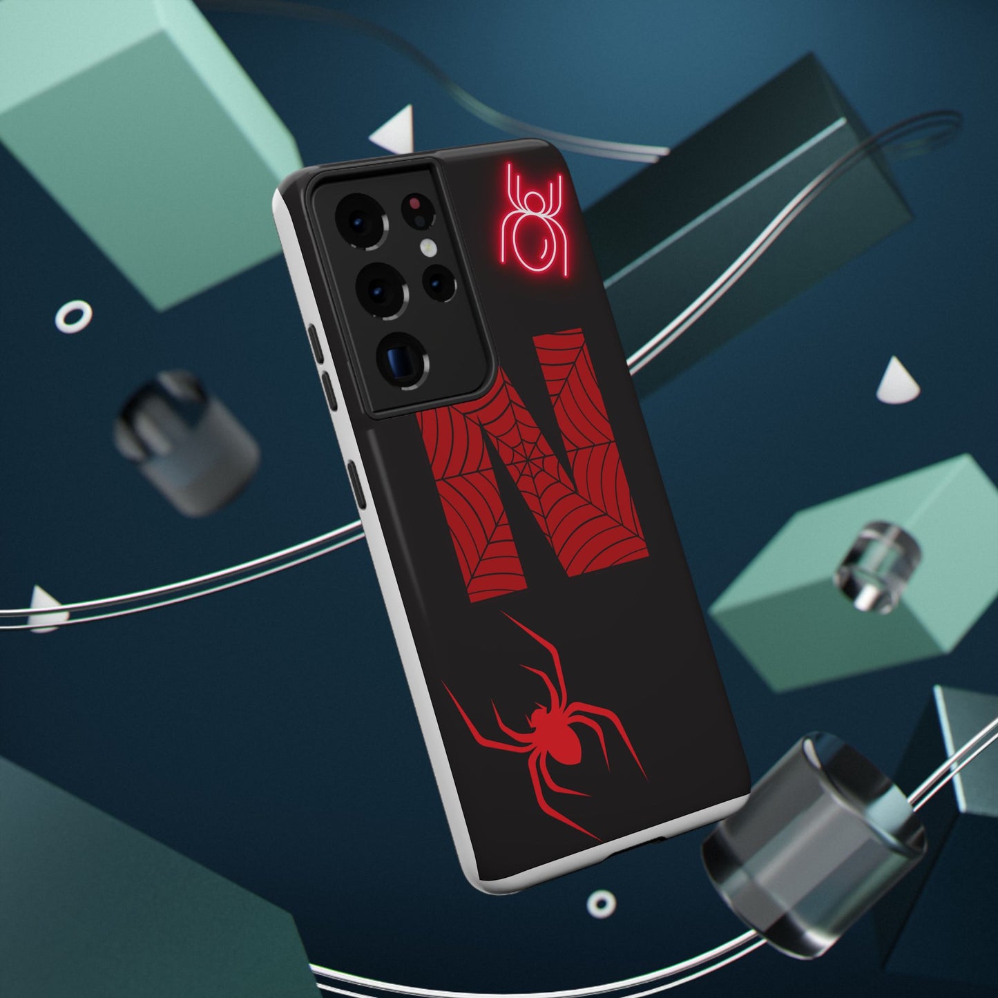Spider-Design Impact Case for Netflix Lovers, Phone Cover, Gift for Movie Buffs, Halloween Accessory, Unique Phone Protector