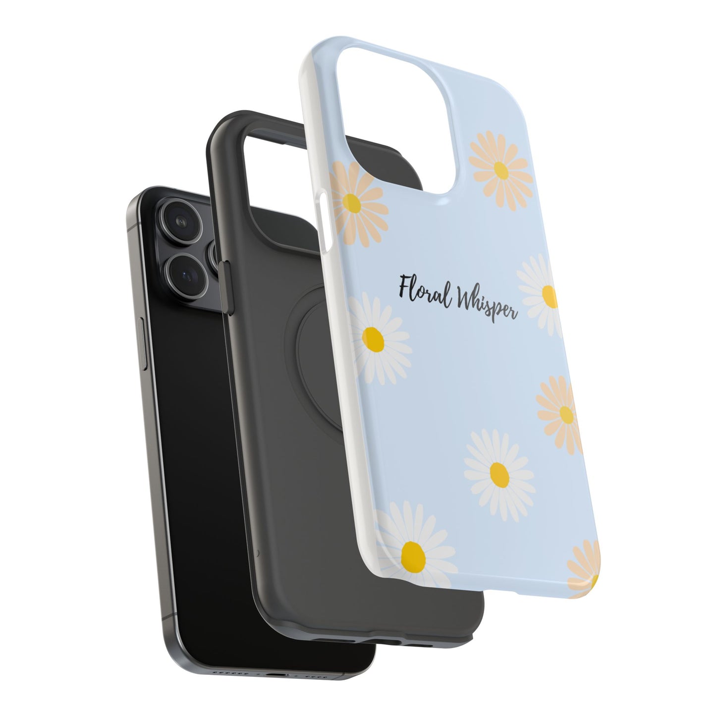 Floral Whisper Impact-Resistant Phone Case | Cute Floral Design, Summer Gift, Durable Phone Accessory, Nature Lover's Case, Protective Cover