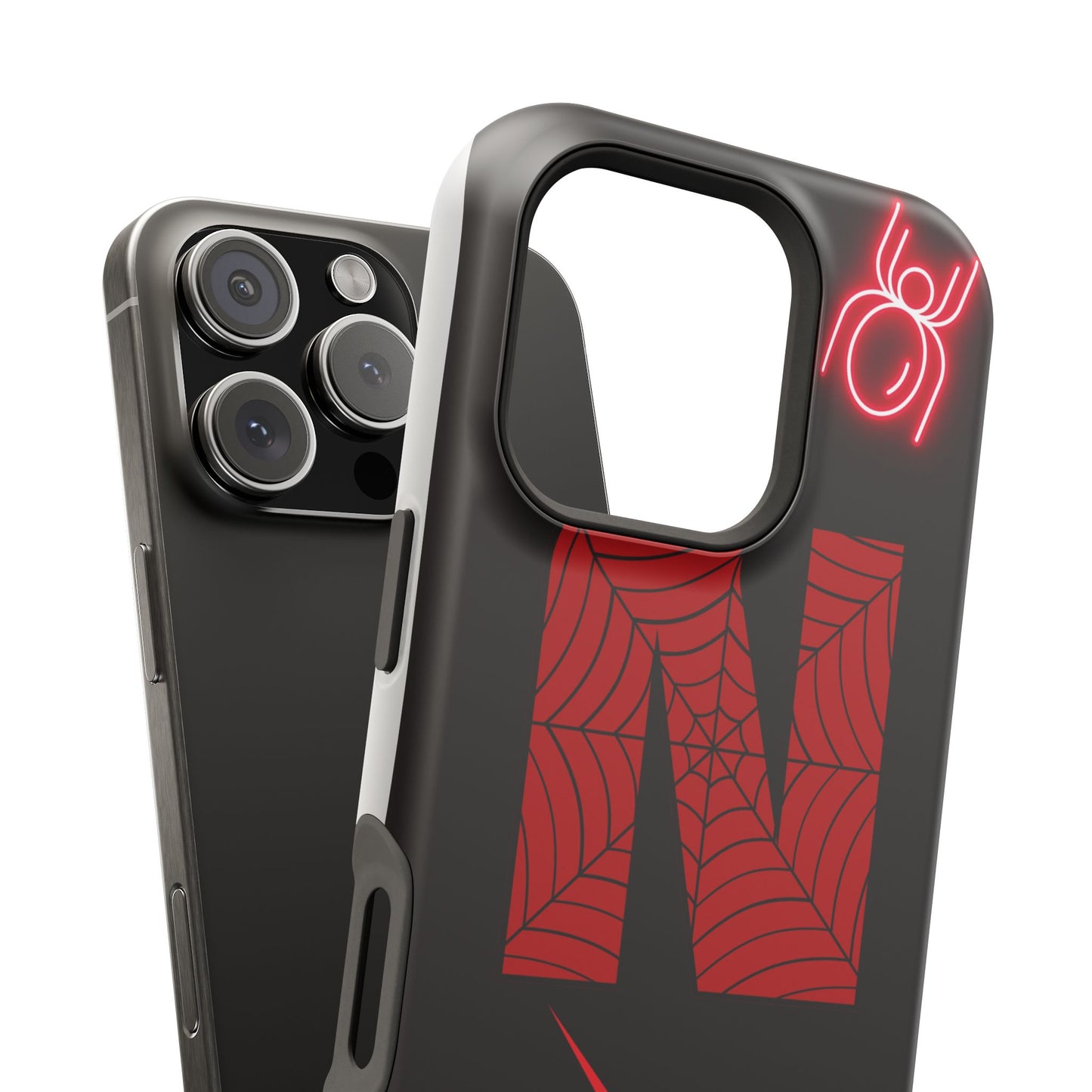 Spider-Design Impact Case for Netflix Lovers, Phone Cover, Gift for Movie Buffs, Halloween Accessory, Unique Phone Protector