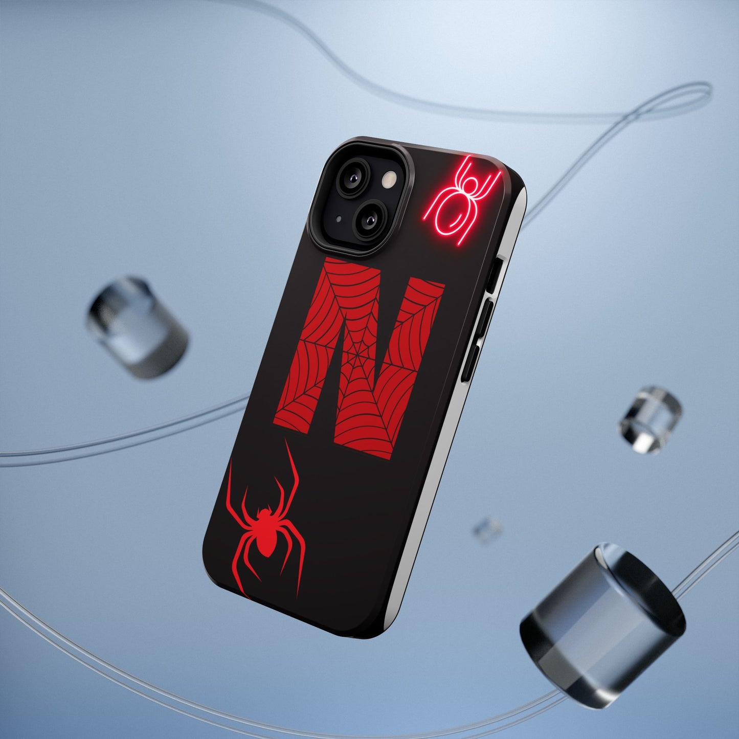 Spider-Design Impact Case for Netflix Lovers, Phone Cover, Gift for Movie Buffs, Halloween Accessory, Unique Phone Protector