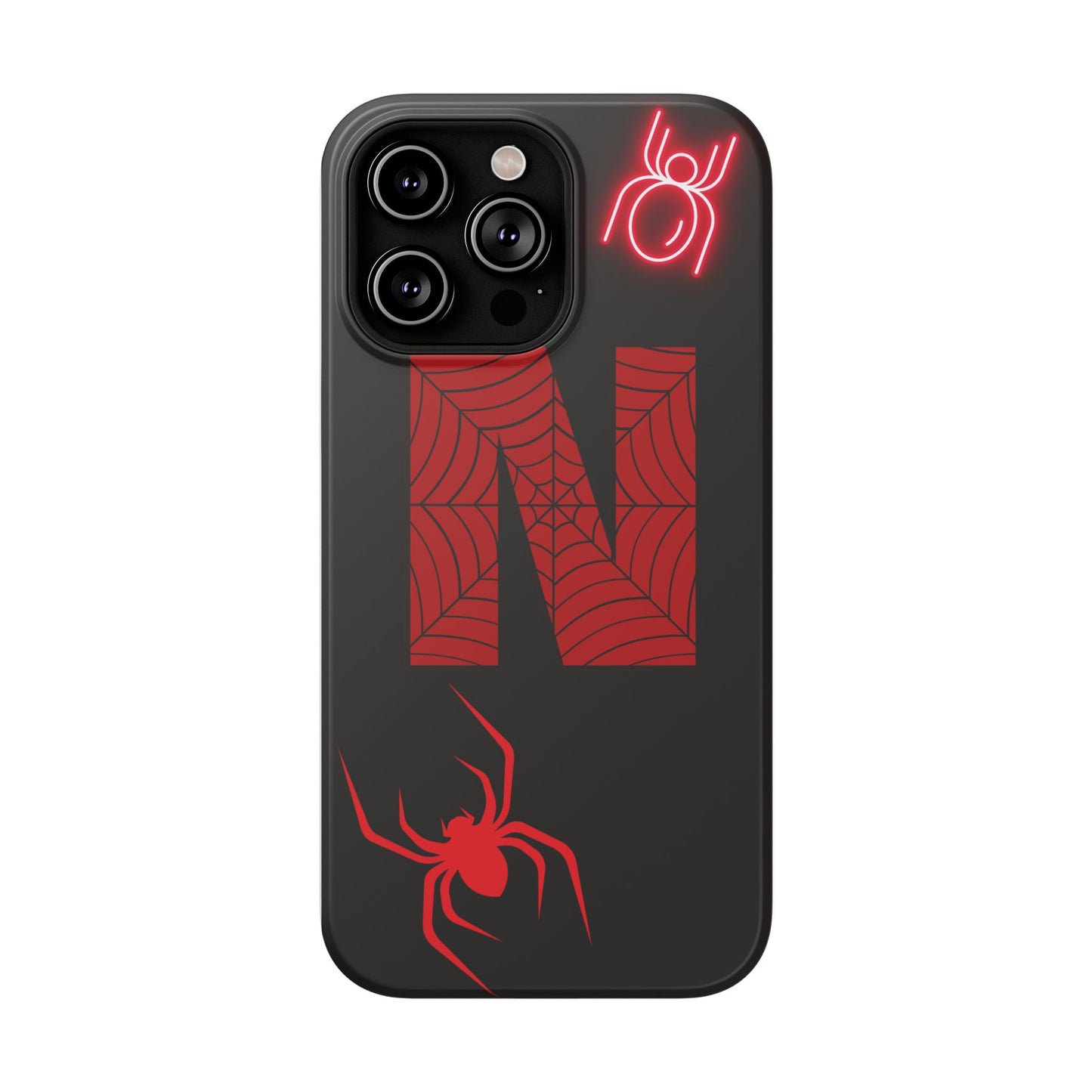 Spider-Design Impact Case for Netflix Lovers, Phone Cover, Gift for Movie Buffs, Halloween Accessory, Unique Phone Protector