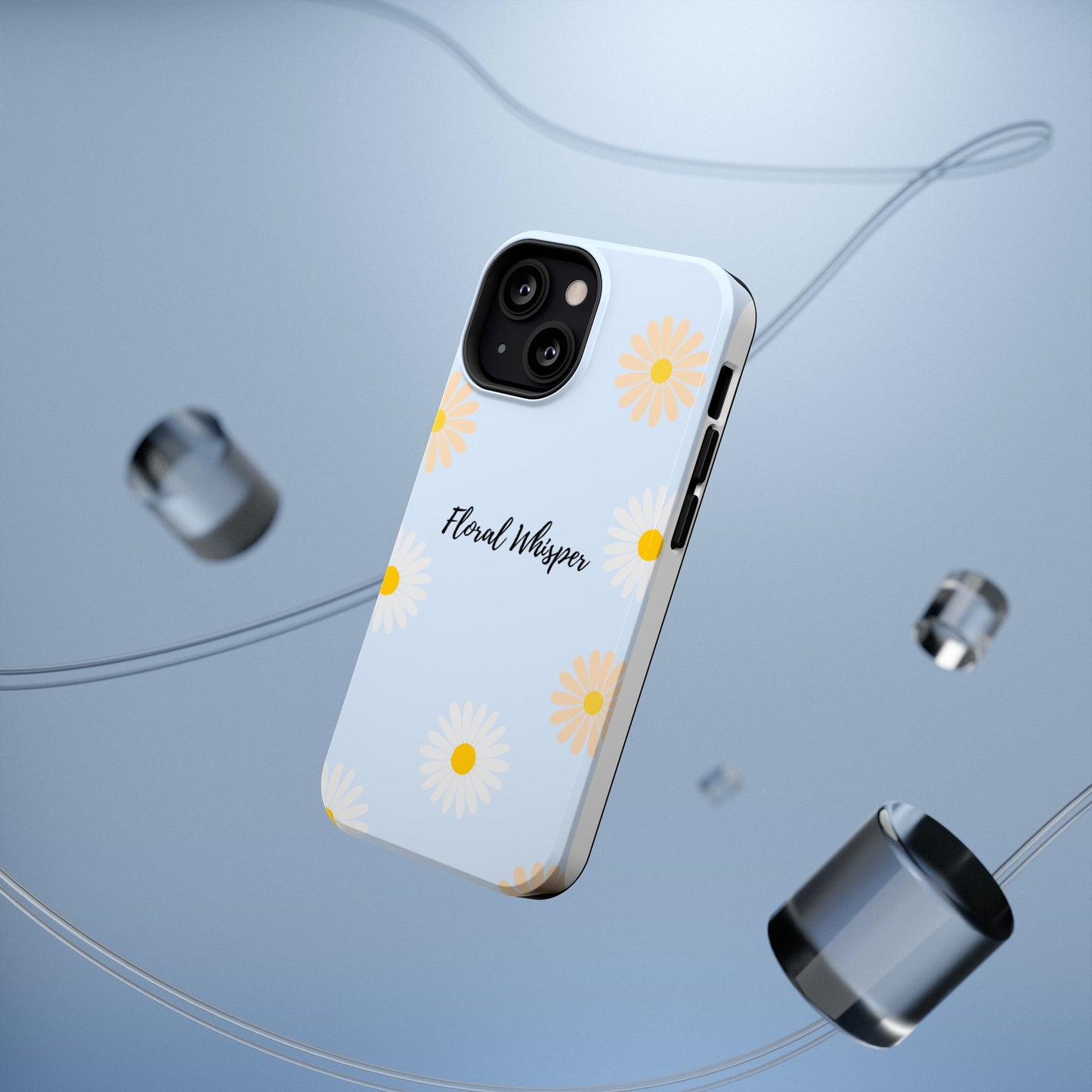 Floral Whisper Impact-Resistant Phone Case | Cute Floral Design, Summer Gift, Durable Phone Accessory, Nature Lover's Case, Protective Cover