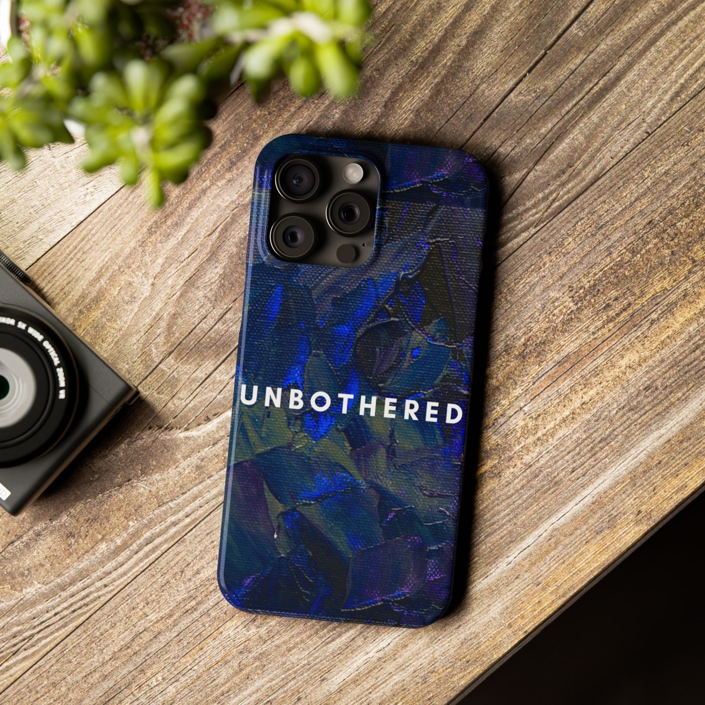 Unbothered Slim Phone Case - Stylish Accessory for Trendsetters, Gift for Minimalists, Phone Protector