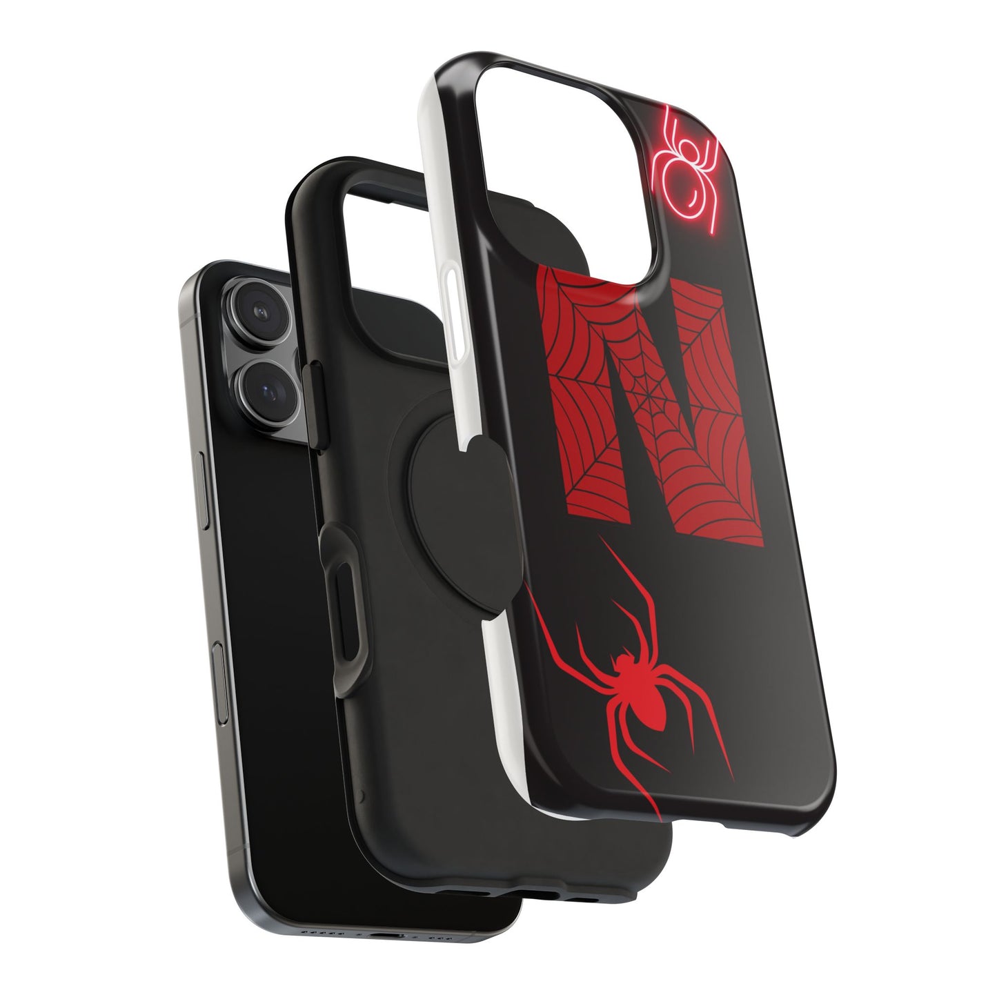 Spider-Design Impact Case for Netflix Lovers, Phone Cover, Gift for Movie Buffs, Halloween Accessory, Unique Phone Protector
