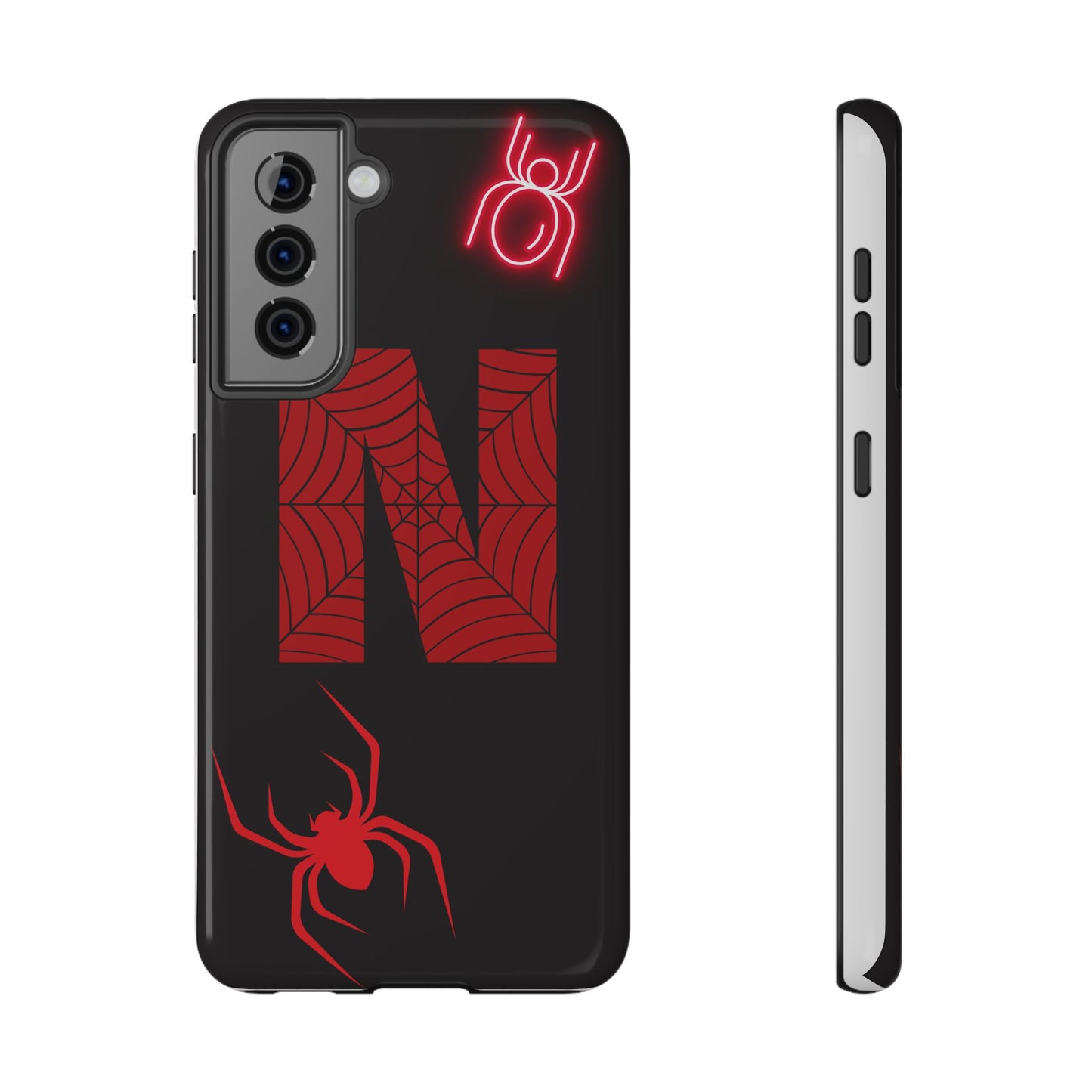 Spider-Design Impact Case for Netflix Lovers, Phone Cover, Gift for Movie Buffs, Halloween Accessory, Unique Phone Protector