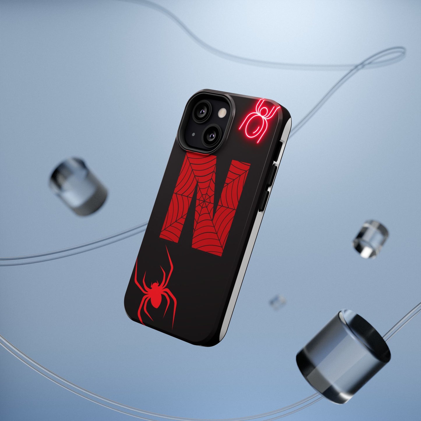 Spider-Design Impact Case for Netflix Lovers, Phone Cover, Gift for Movie Buffs, Halloween Accessory, Unique Phone Protector