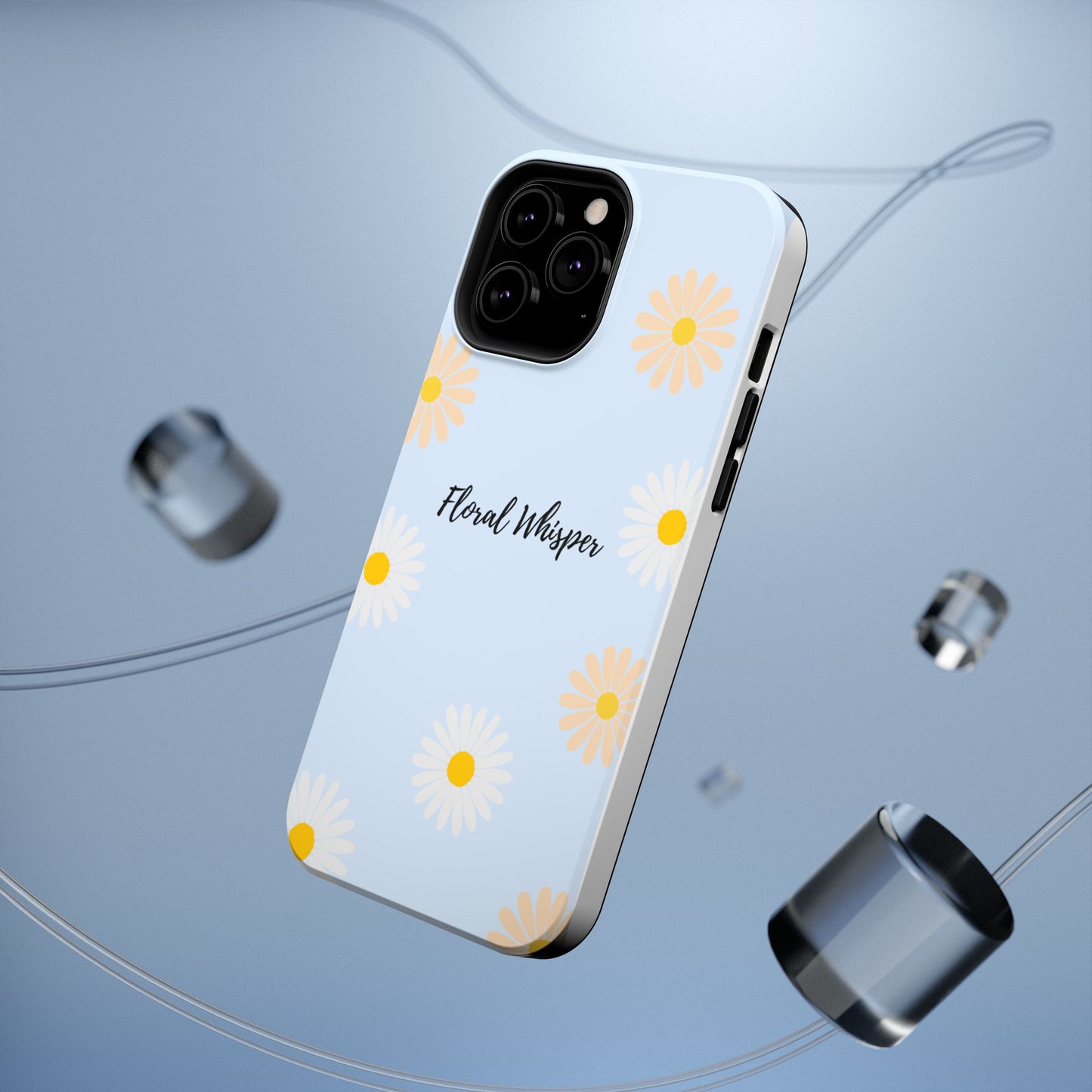 Floral Whisper Impact-Resistant Phone Case | Cute Floral Design, Summer Gift, Durable Phone Accessory, Nature Lover's Case, Protective Cover