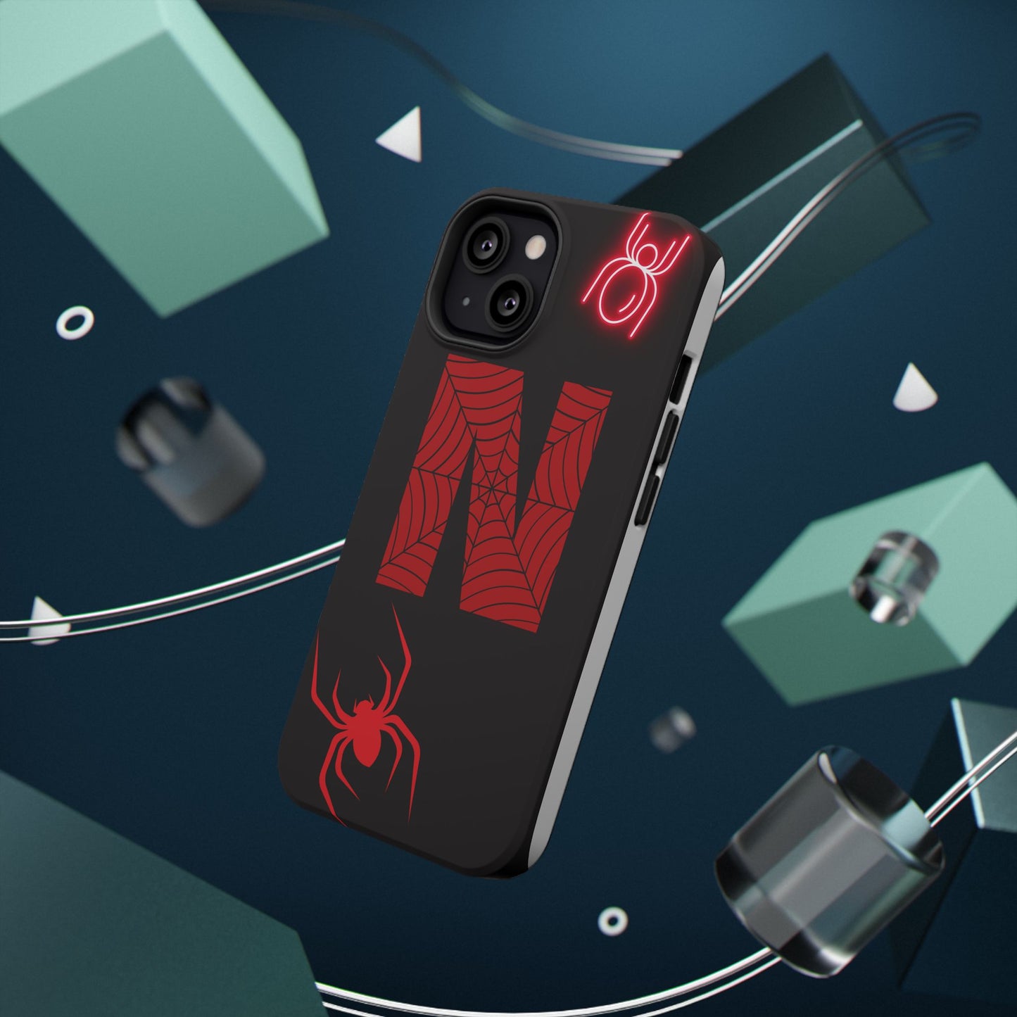 Spider-Design Impact Case for Netflix Lovers, Phone Cover, Gift for Movie Buffs, Halloween Accessory, Unique Phone Protector