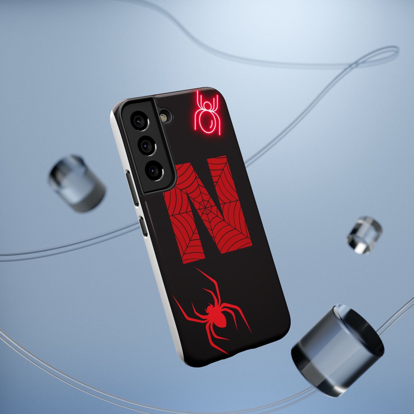 Spider-Design Impact Case for Netflix Lovers, Phone Cover, Gift for Movie Buffs, Halloween Accessory, Unique Phone Protector