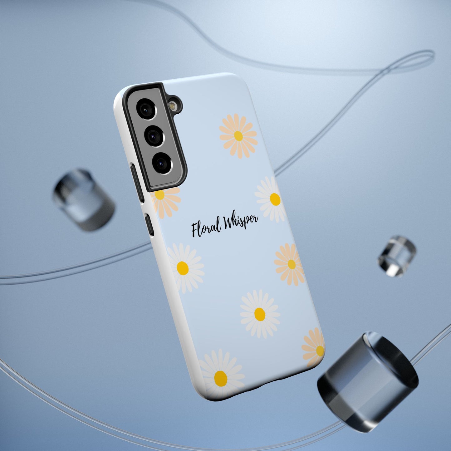 Floral Whisper Impact-Resistant Phone Case | Cute Floral Design, Summer Gift, Durable Phone Accessory, Nature Lover's Case, Protective Cover