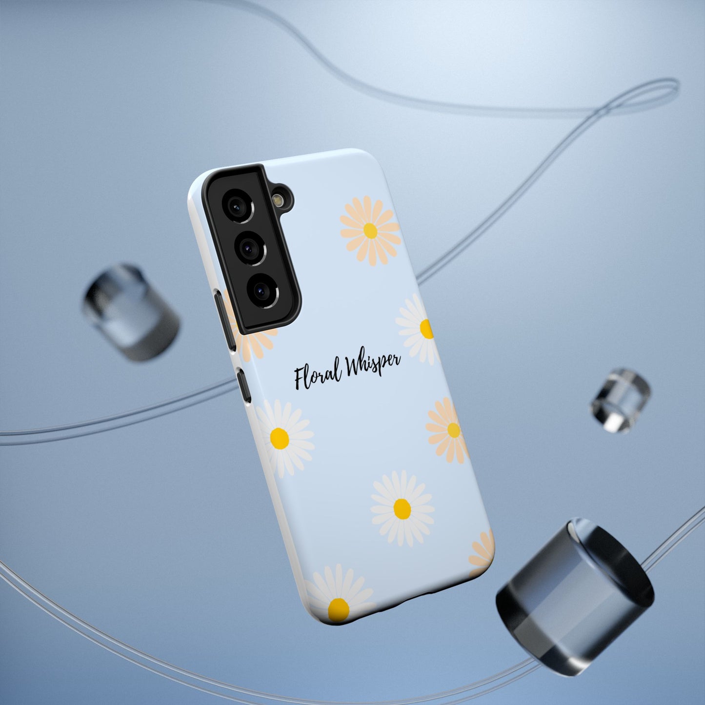 Floral Whisper Impact-Resistant Phone Case | Cute Floral Design, Summer Gift, Durable Phone Accessory, Nature Lover's Case, Protective Cover