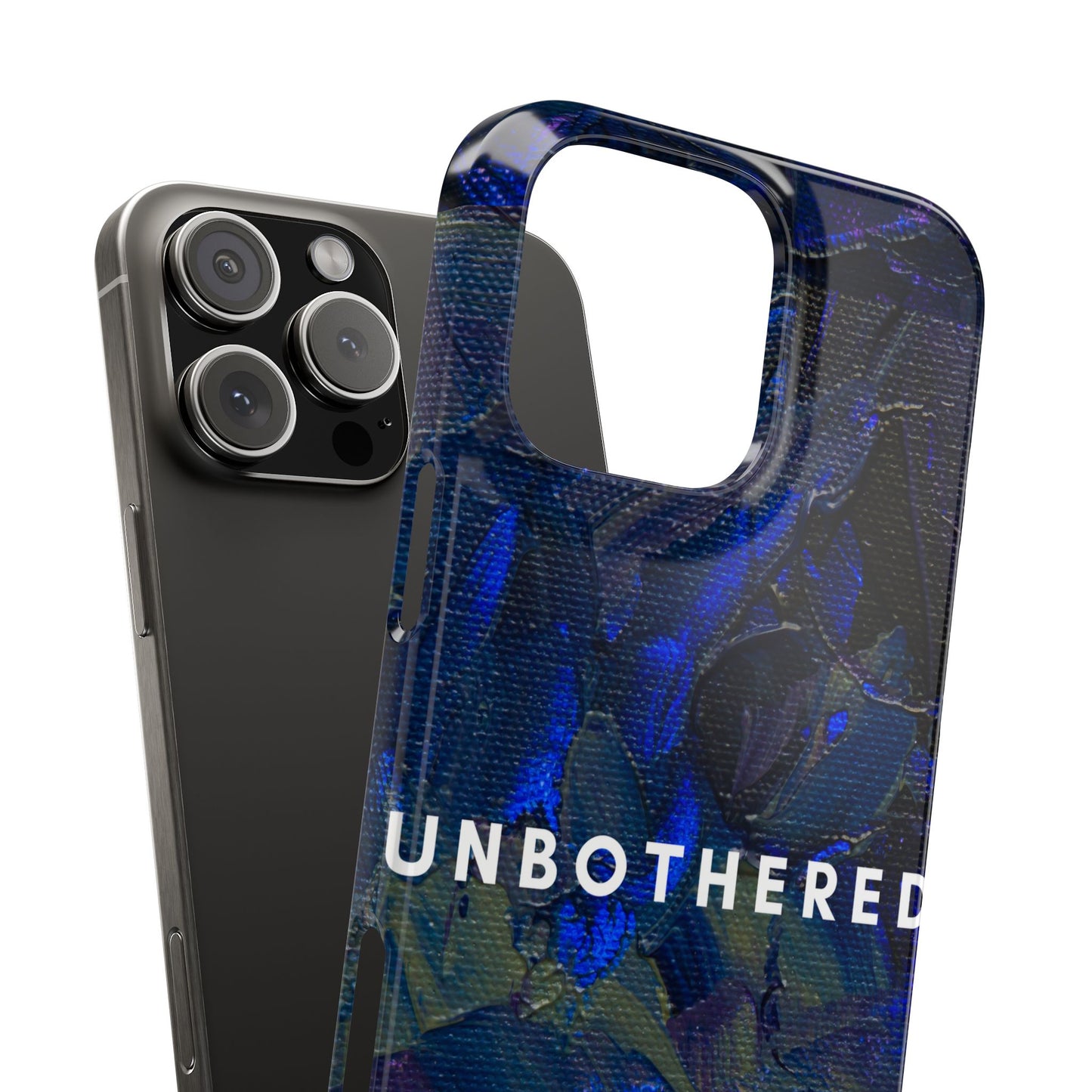 Unbothered Slim Phone Case - Stylish Accessory for Trendsetters, Gift for Minimalists, Phone Protector