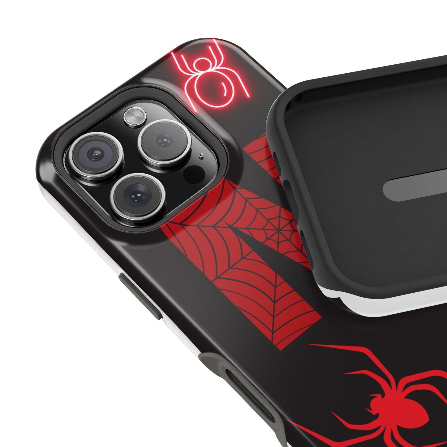 Spider-Design Impact Case for Netflix Lovers, Phone Cover, Gift for Movie Buffs, Halloween Accessory, Unique Phone Protector