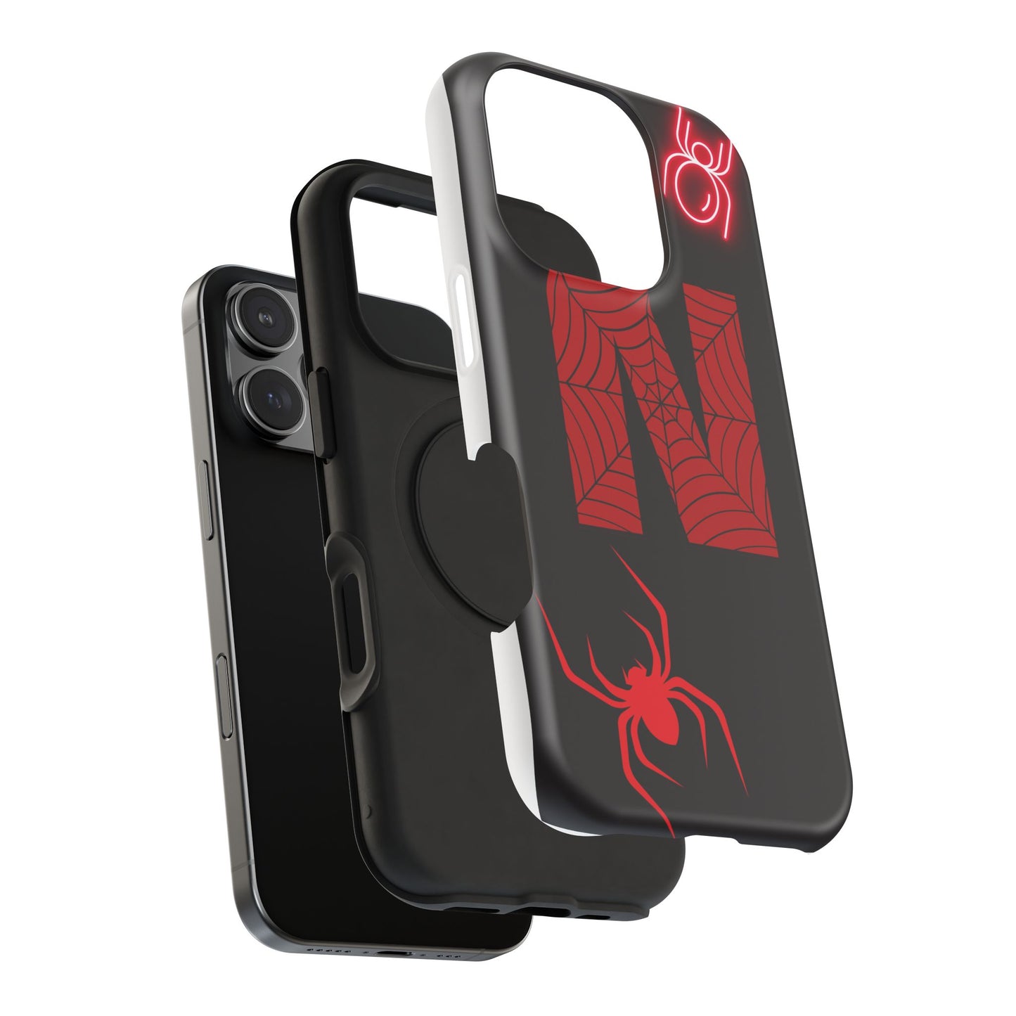 Spider-Design Impact Case for Netflix Lovers, Phone Cover, Gift for Movie Buffs, Halloween Accessory, Unique Phone Protector