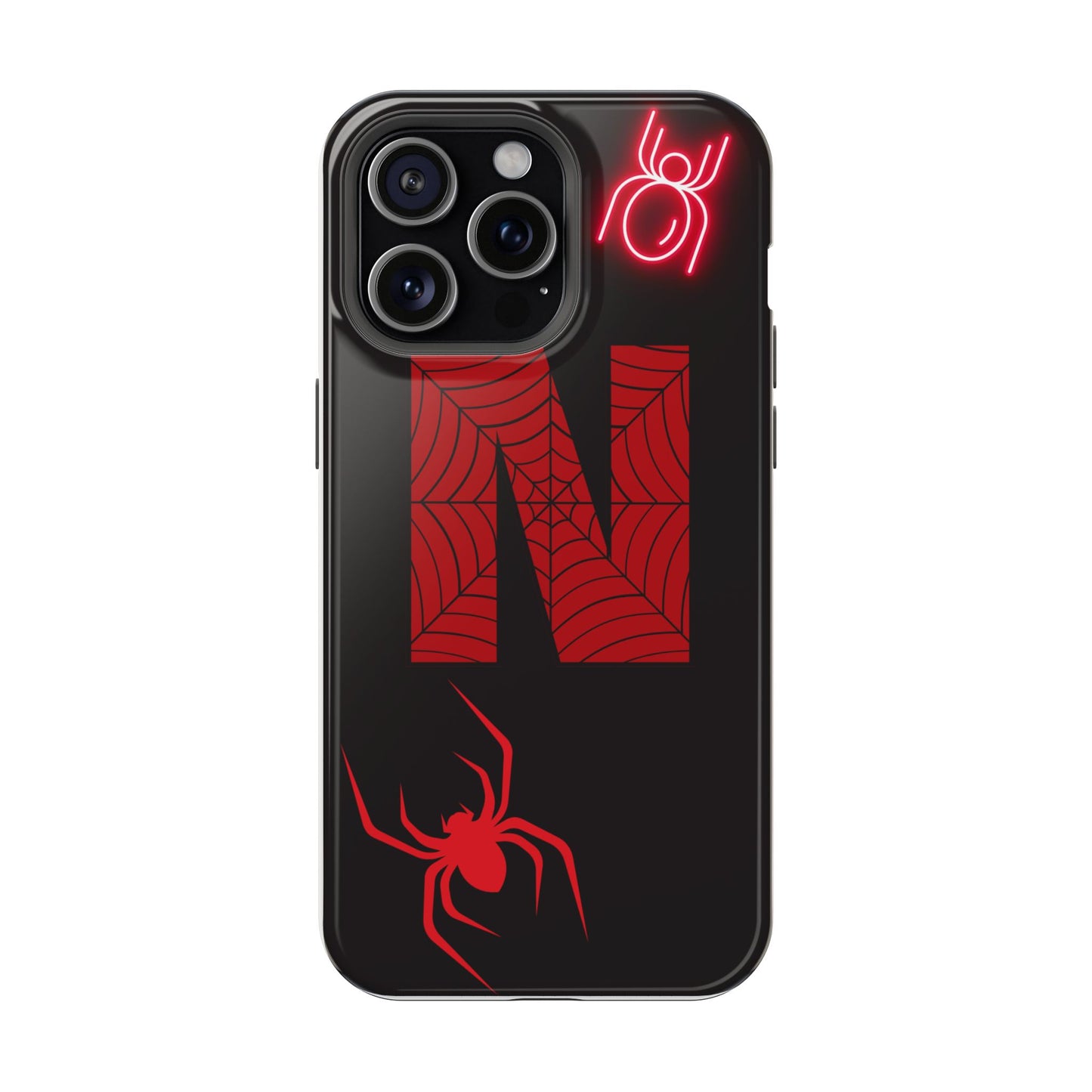 Spider-Design Impact Case for Netflix Lovers, Phone Cover, Gift for Movie Buffs, Halloween Accessory, Unique Phone Protector