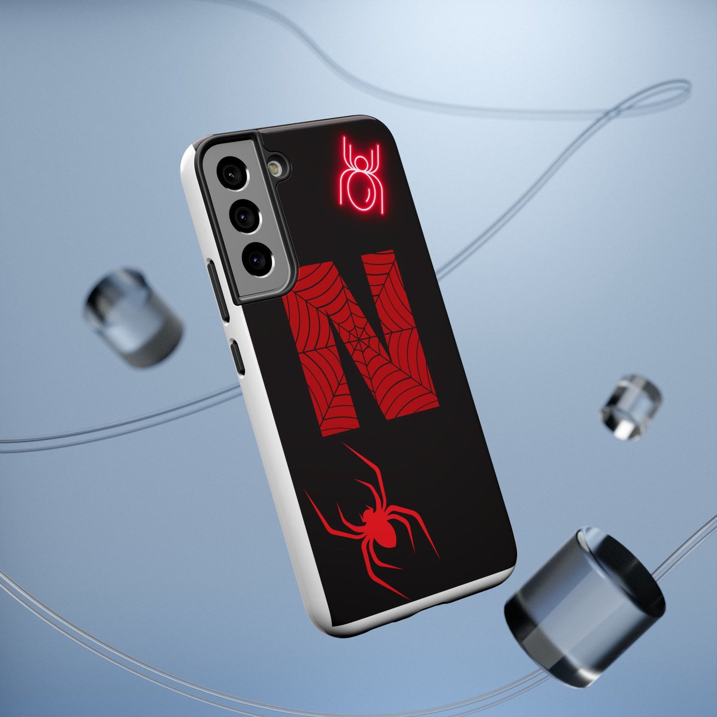 Spider-Design Impact Case for Netflix Lovers, Phone Cover, Gift for Movie Buffs, Halloween Accessory, Unique Phone Protector