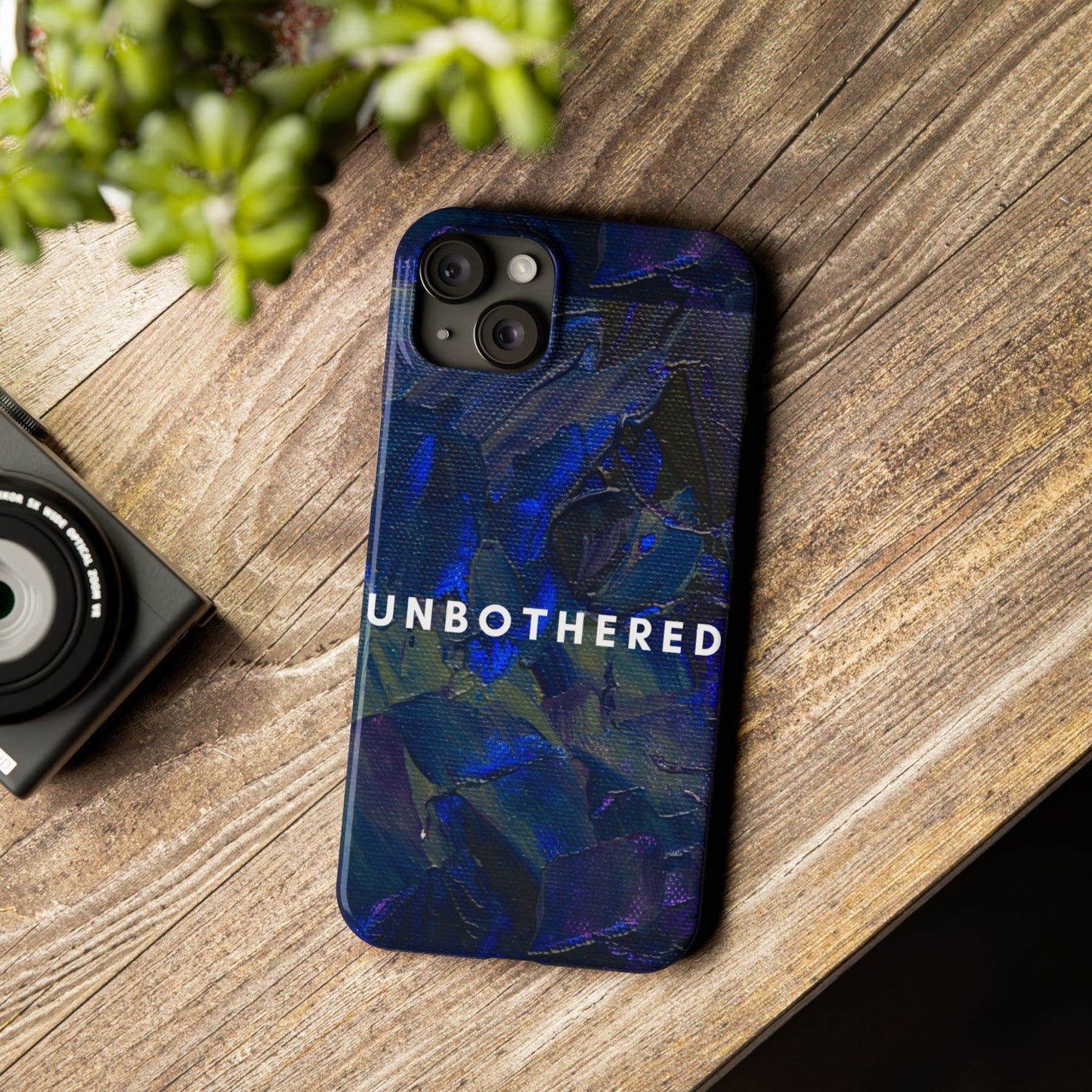 Unbothered Slim Phone Case - Stylish Accessory for Trendsetters, Gift for Minimalists, Phone Protector