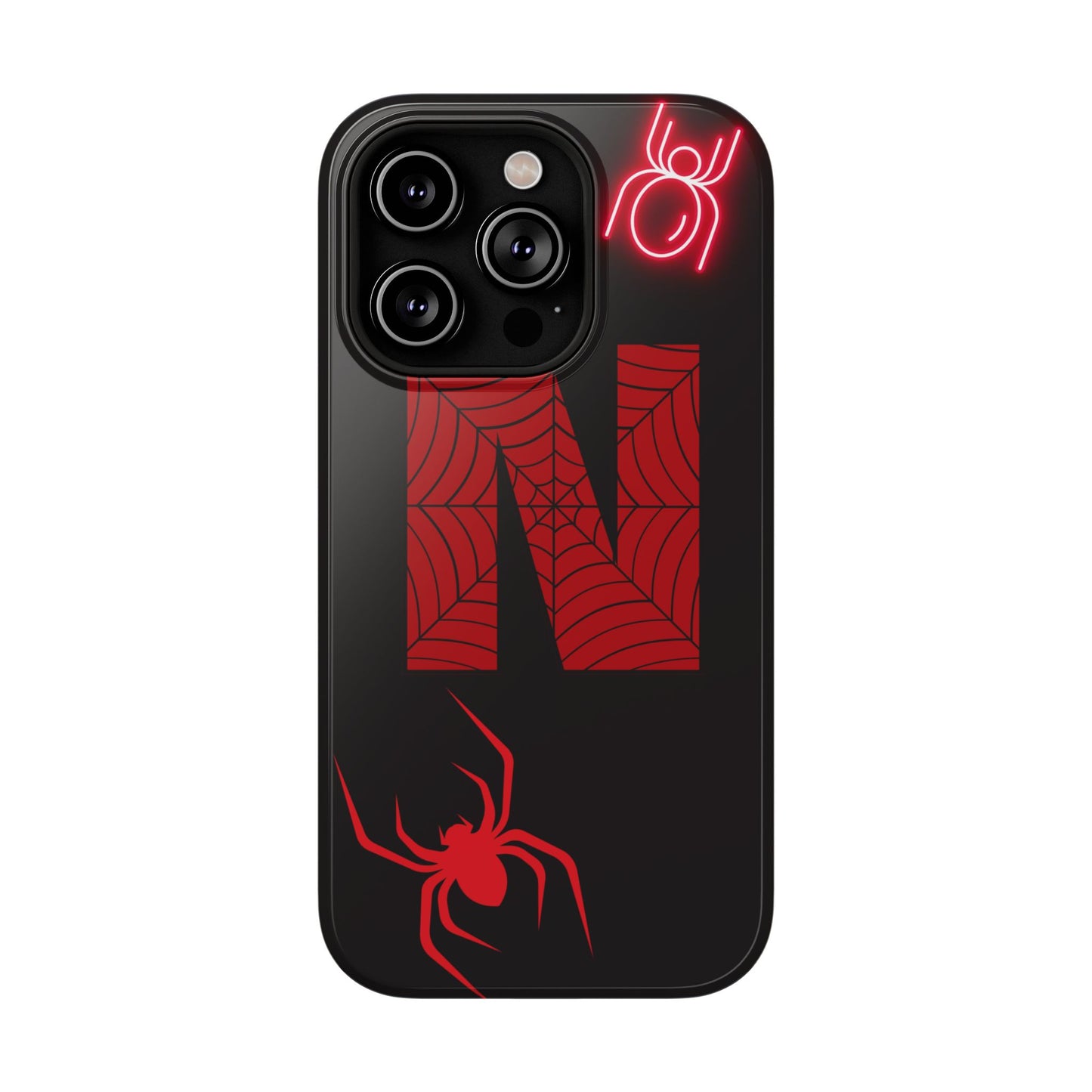 Spider-Design Impact Case for Netflix Lovers, Phone Cover, Gift for Movie Buffs, Halloween Accessory, Unique Phone Protector