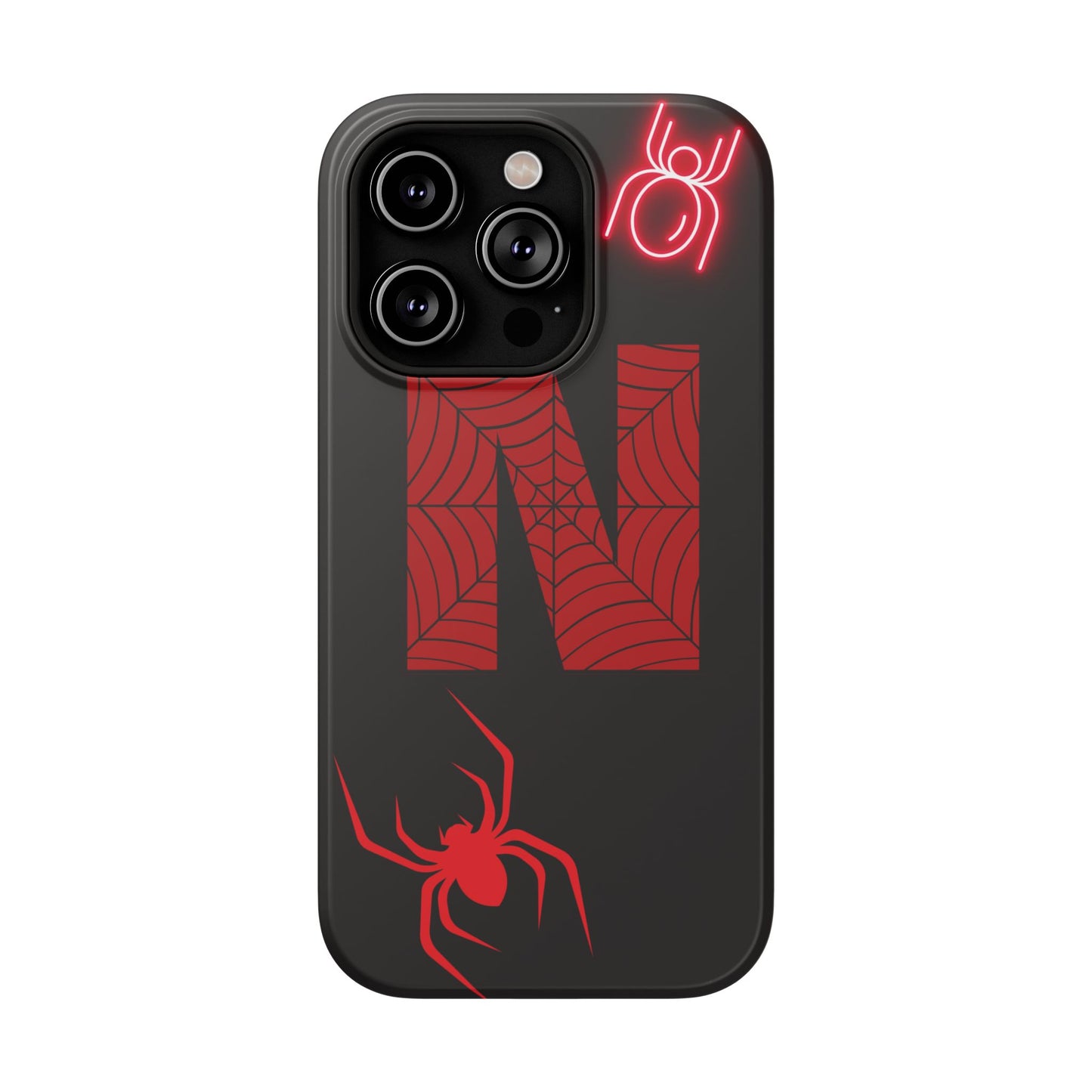 Spider-Design Impact Case for Netflix Lovers, Phone Cover, Gift for Movie Buffs, Halloween Accessory, Unique Phone Protector