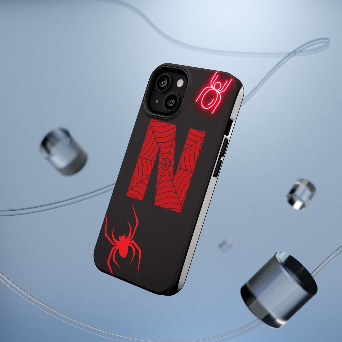 Spider-Design Impact Case for Netflix Lovers, Phone Cover, Gift for Movie Buffs, Halloween Accessory, Unique Phone Protector