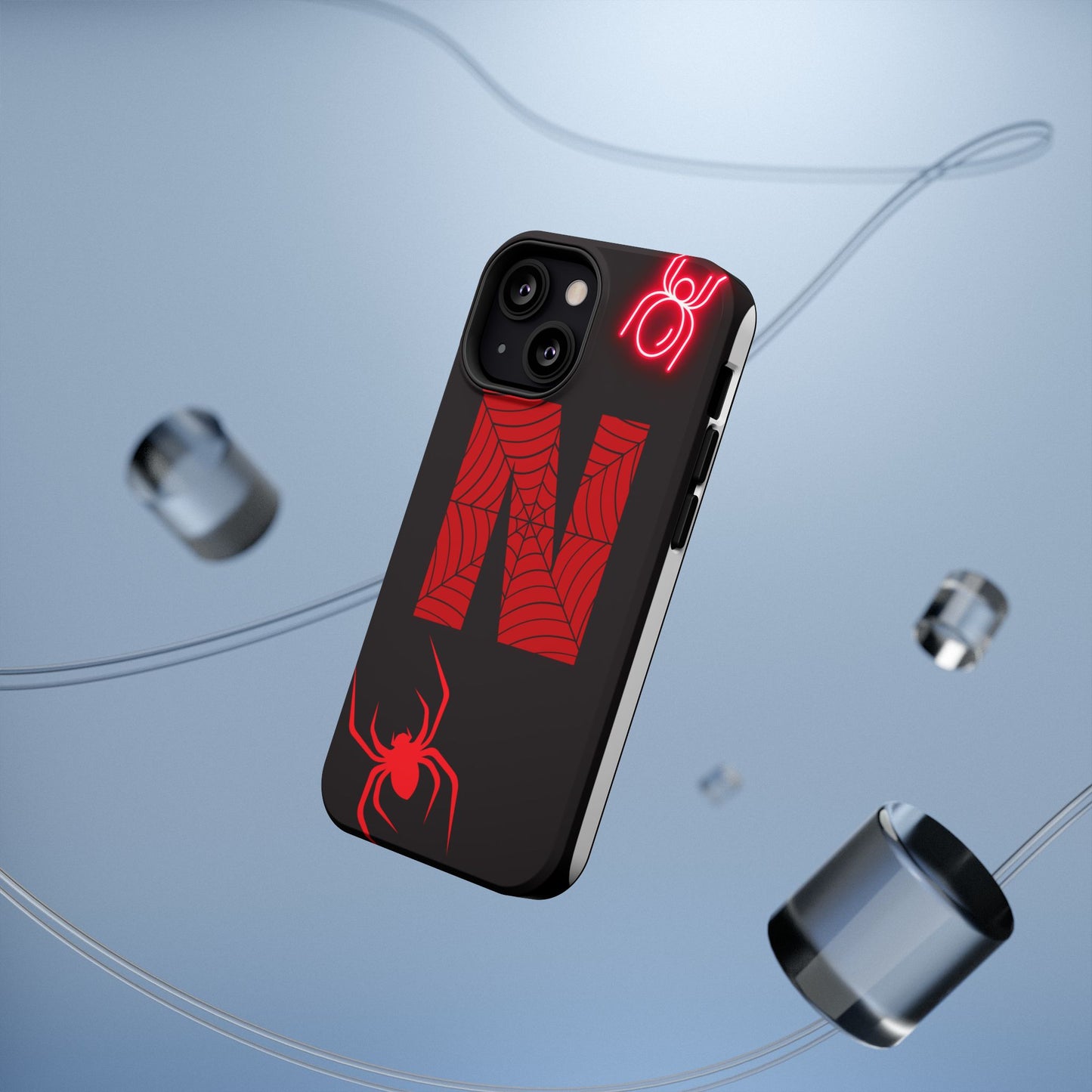 Spider-Design Impact Case for Netflix Lovers, Phone Cover, Gift for Movie Buffs, Halloween Accessory, Unique Phone Protector