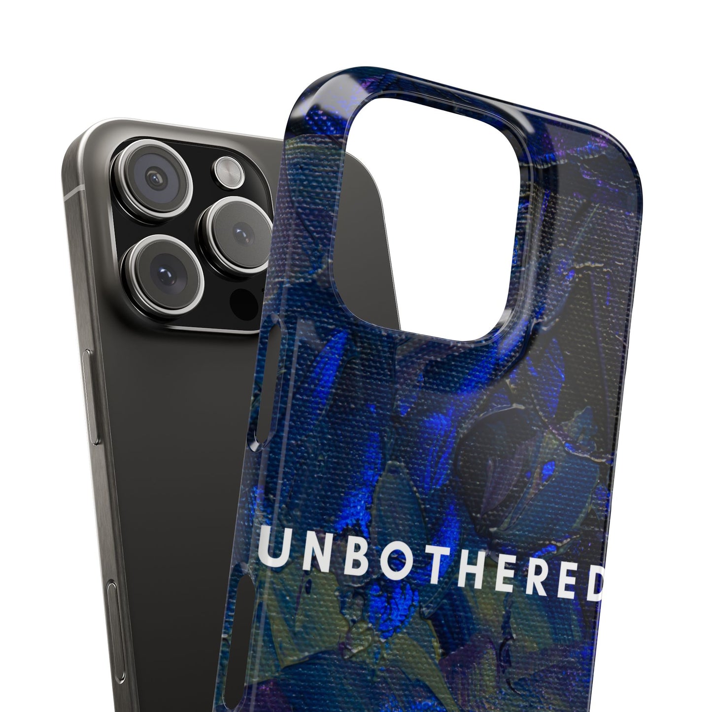 Unbothered Slim Phone Case - Stylish Accessory for Trendsetters, Gift for Minimalists, Phone Protector